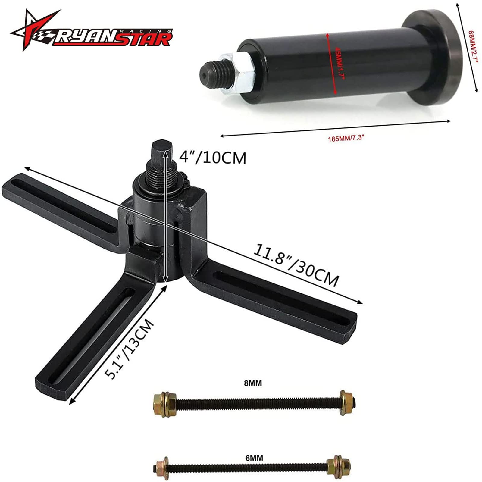 RYANSTAR RACING Crank Case Splitter Separator And Crank Puller Installation Tools Off Road Vehicle Auto Supplies With C-clip Ada