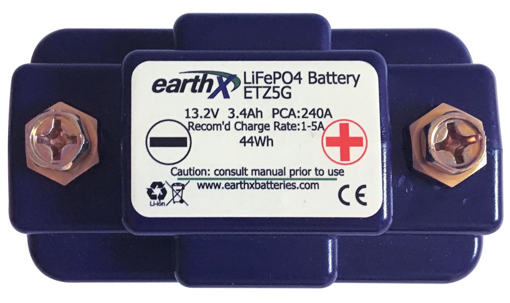 Earthx Etz5G Lithium Iron Phosphate Battery (Lifepo4) For All Dirt Bikes, Replaces Stock Lithium Batteries!