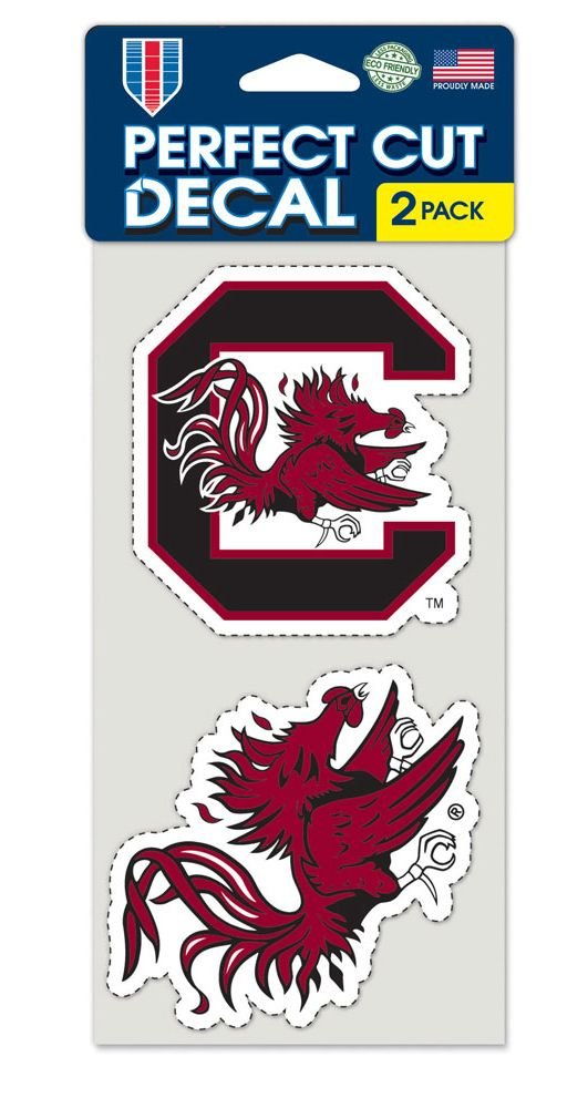 Wincraft NCAA University of South Carolina Perfect Cut Decal (Set of 2), 4' x 4'