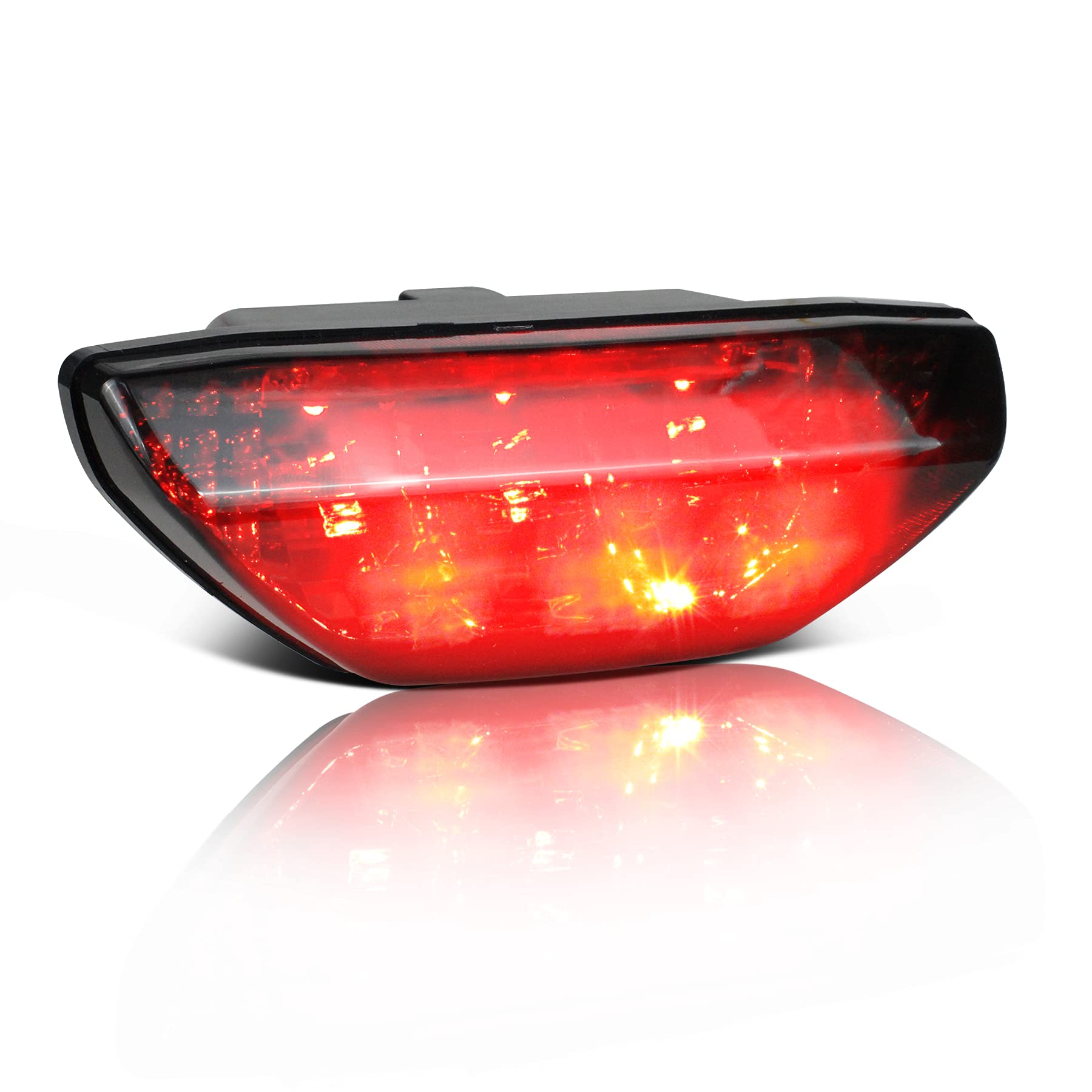 Quasco Smoked Led Brake Tail Light Atv Motorcycle Taillight Compatible With Honda Trx 250 300 400Ex Trx400X 500 700