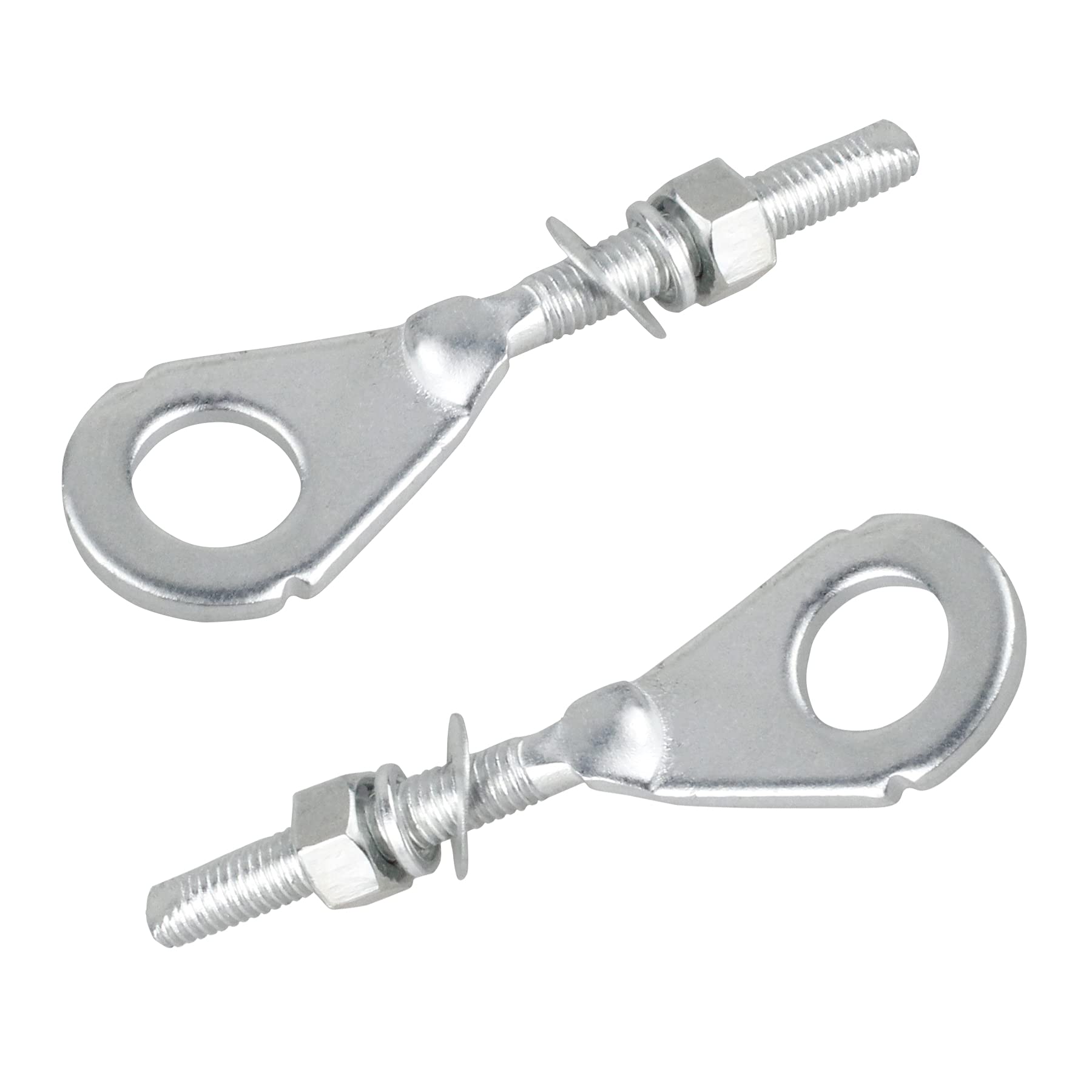 NTHREEAUTO Motorcycle Chain Adjuster Tensioner Metal Chain Axle Adjusters Compatible with Honda CT70 XR70R CRF50F C70 CRF100F CR