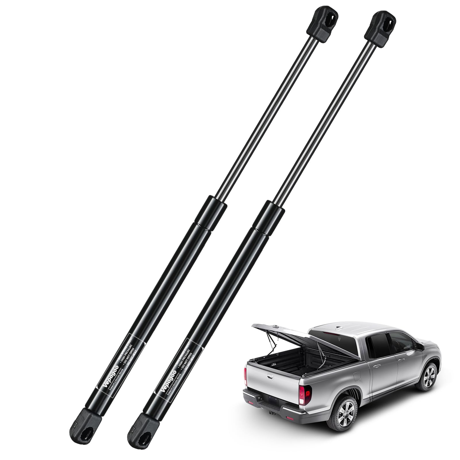 C16-20877 23 Inch 37Lbs/165N Per Gas Strut Shock Lift Support For Truck Bed Cover Pickup Cab Shell Window Lift And Other Heavy D