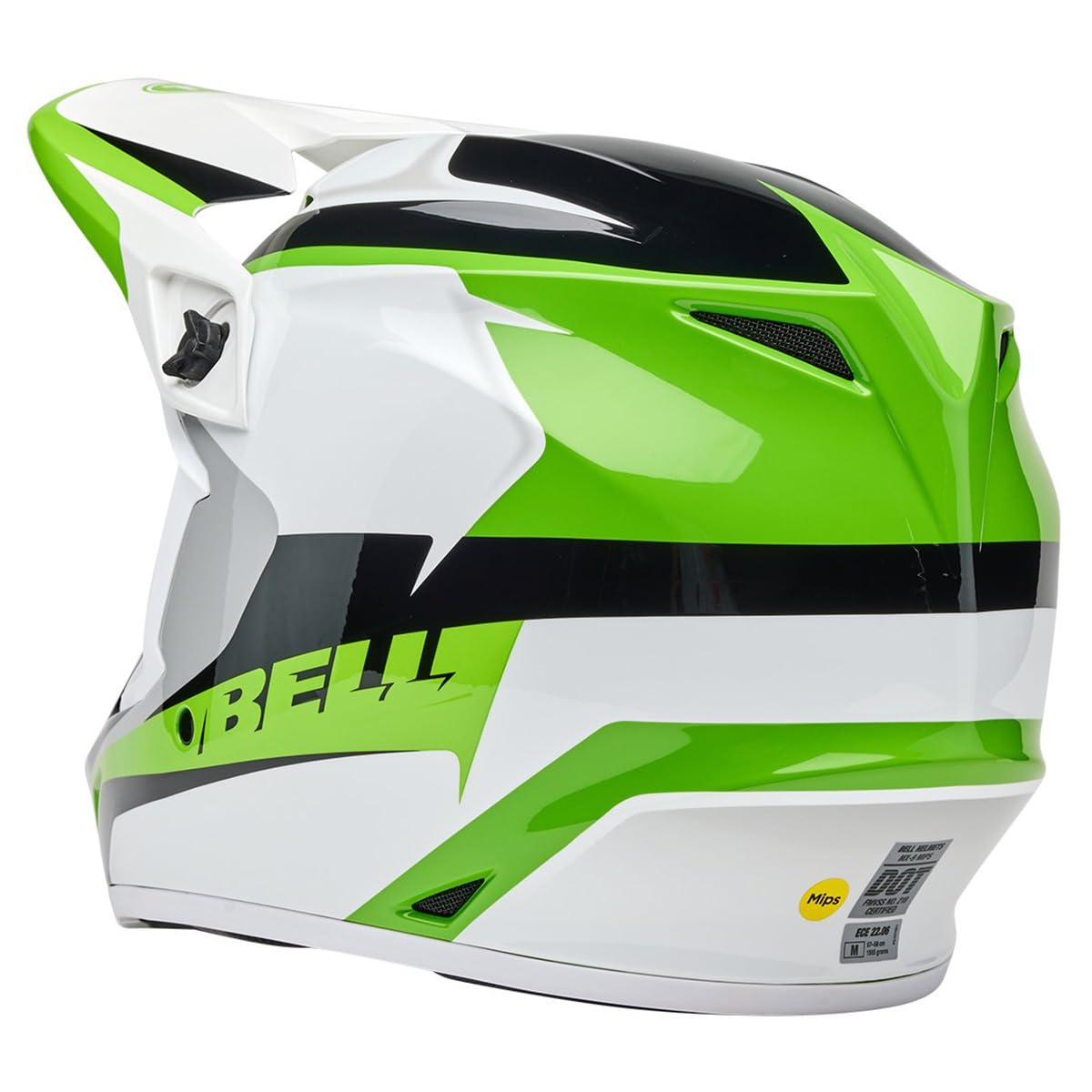 Bell Mx-9 Mips Dirt Helmet (Gloss Rift Green/White - X-Large)