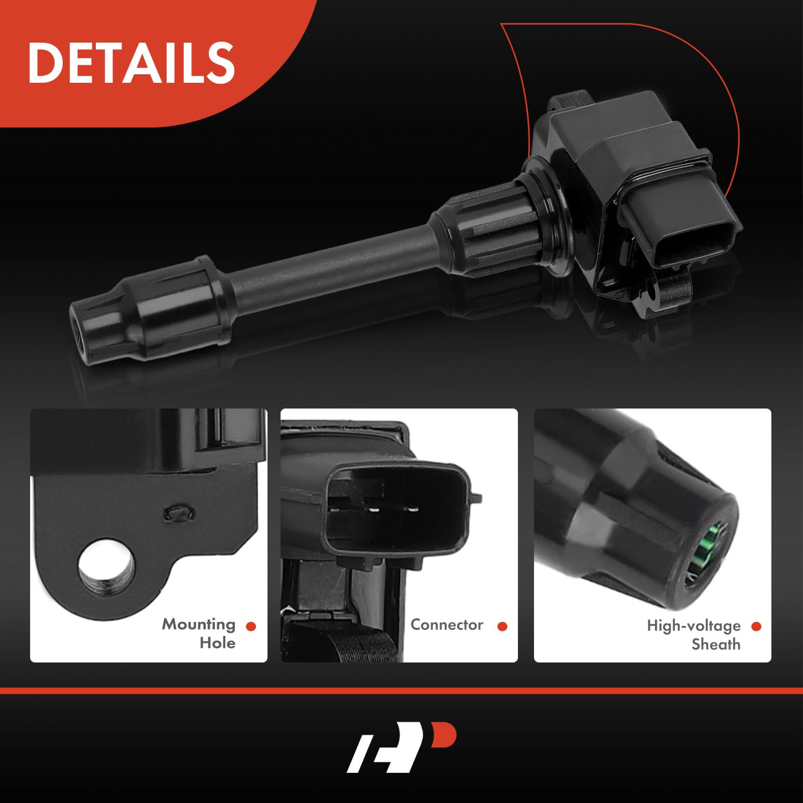 A-Premium Set Of 6 Ignition Coil Pack Compatible With Nissan Maxima 1995-1999 Infiniti I30 1996-1999 V6 3.0L