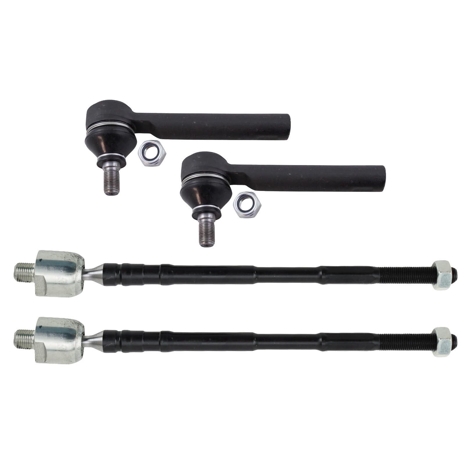 Trq Front Inner And Outer Tie Rod Set Compatible With 2016-2022 Subaru Crosstrek 2014-2018 Forester 2013-2015 Xv Crosstrek