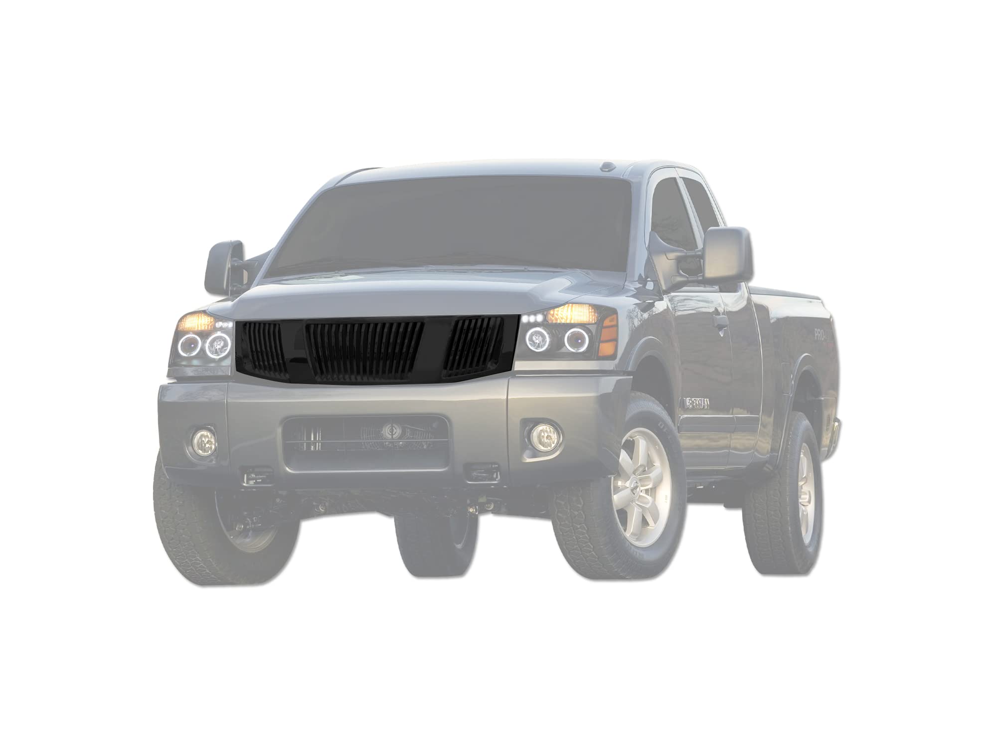 Armordillo 2004-2007 Nissan Titan Vertical Grille Gloss Black