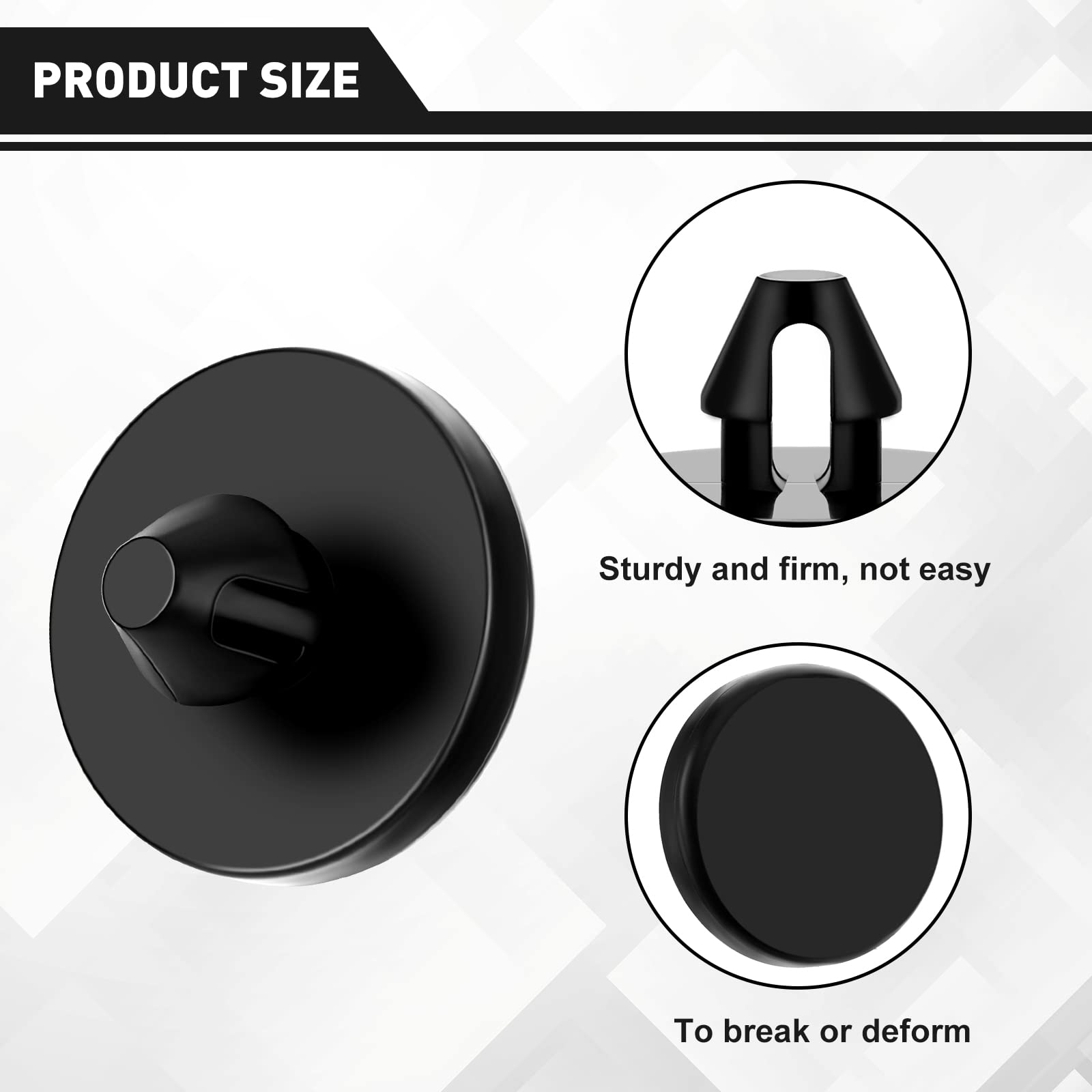 Frienda 12 Pieces Brake Switch Stopper Brake Pedal Pad Brake Light Switch Stopper Brake Switch Pad Clutch Pedal Stopper 90541-06