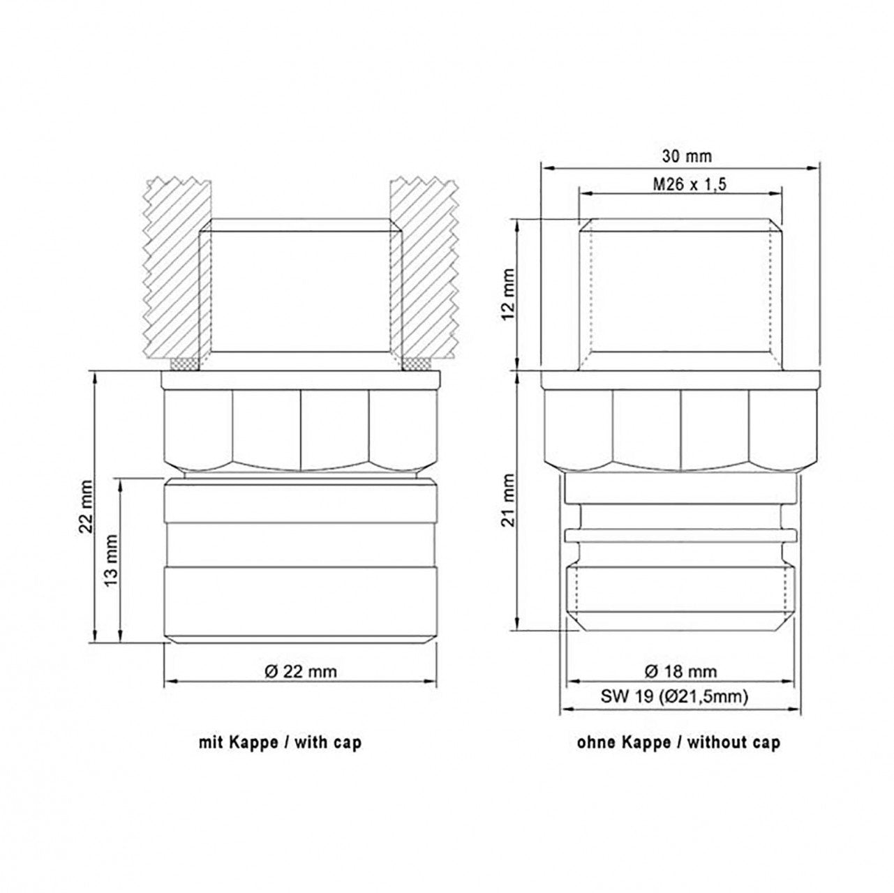 Stahlbus Oil Drain Valve Plug M26X1.5X12Mm Steel - Clean, Easy, No Tool Oil Change - Includes Oil Drain Plug, Washer, Cap, Conne