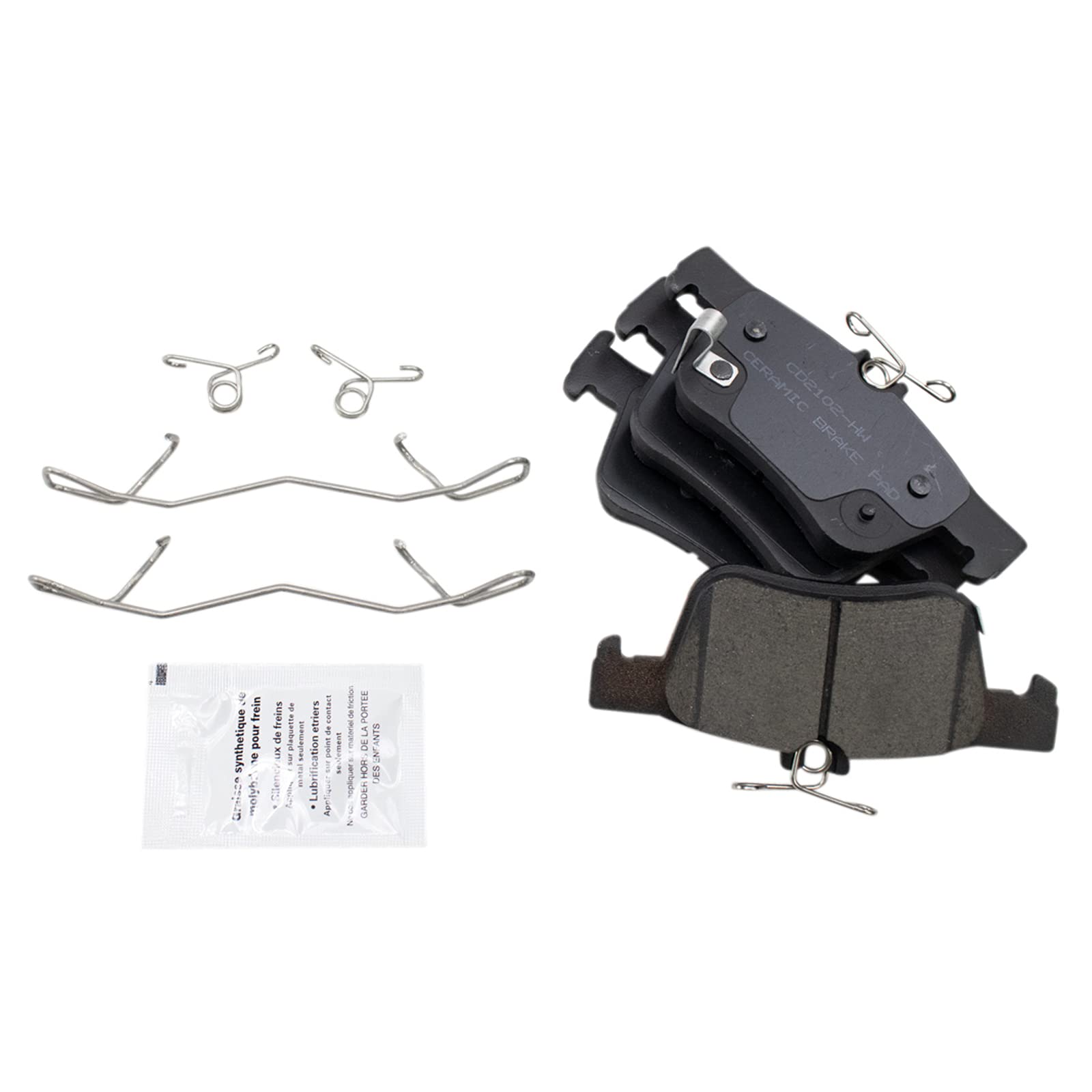 TRQ Rear Brake Pads Ceramic Compatible with 2021 Acura TLX 2018-2021 Honda Accord 2020-2021 Civic 2019-2021 Insight