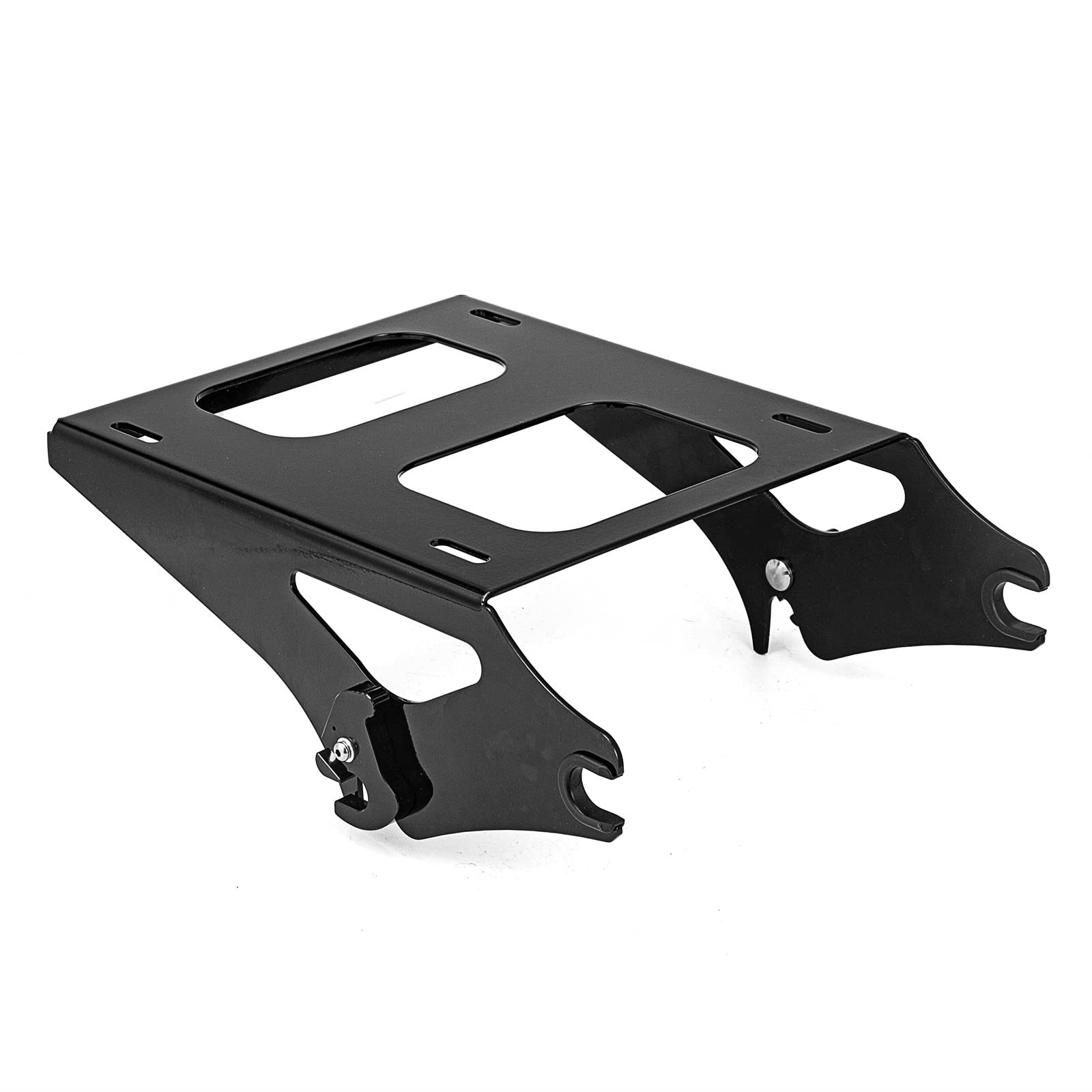 Weisen Detachable Tour Pack Luggage Rack Two-Up Tour Pack Pak Mount Quick-Detach Compatible With Harley Touring Road King Electra Glide Road Glide Street Glide 2014-2024 Black