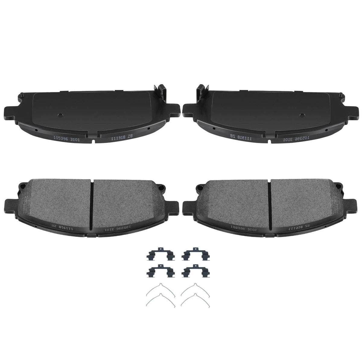 Automuto 4Pcs Front Semi-Metallic Disc Brake Pads Set D855 For Acura Mdx 2003-2006, Nissan Pathfinder 1995-2004, Quest 2004-2009