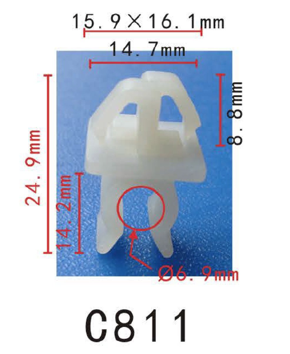 Autobahn88 Retainer Clip For Hood Prop Rod, Compatible With Toyota (Oem: 5345290351) (Pack Of 20)