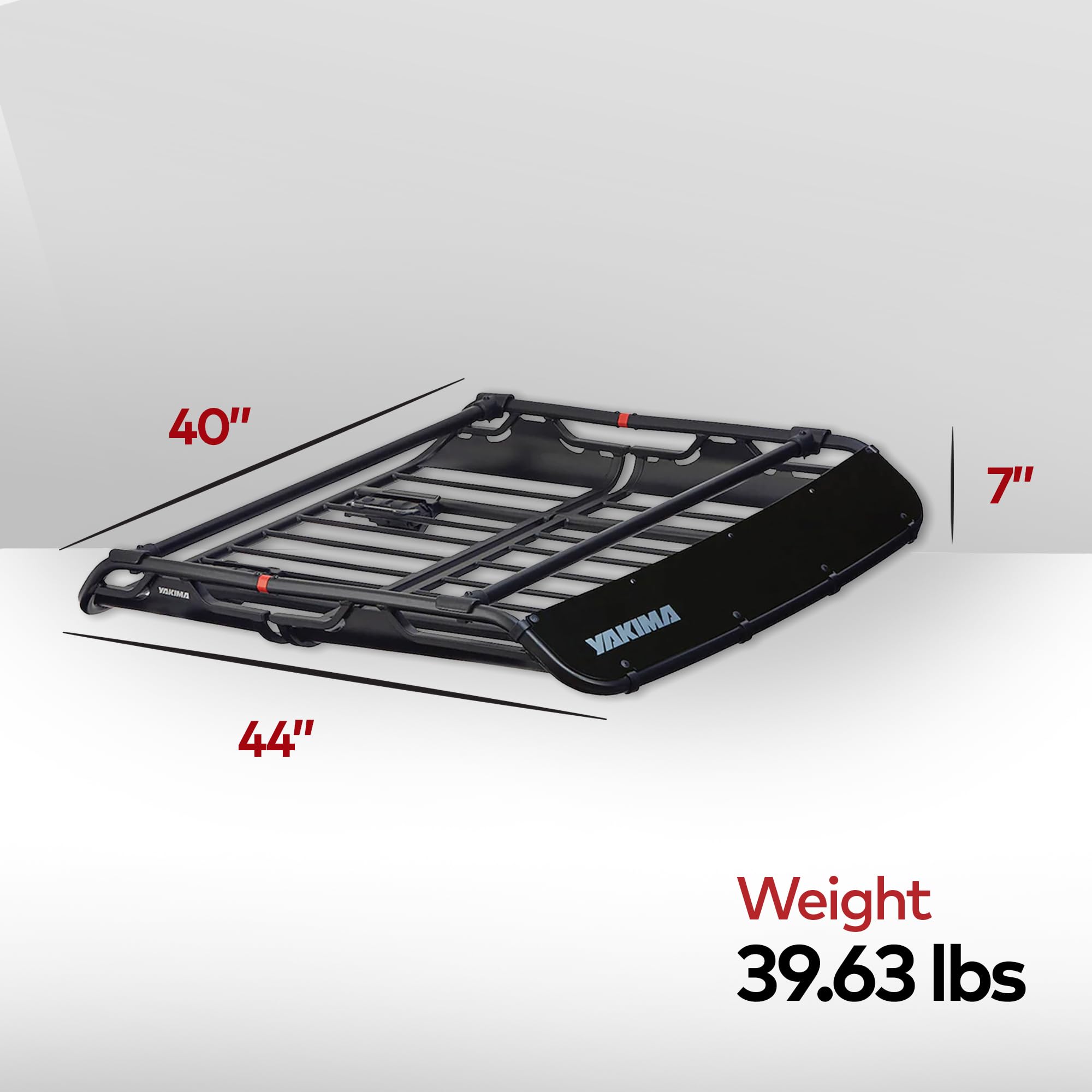 Yakima Offgrid Medium Premium Cargo Basket Roof Rack With Quick Release Mounting System And Removable Fairing And Accessory Bars, Black