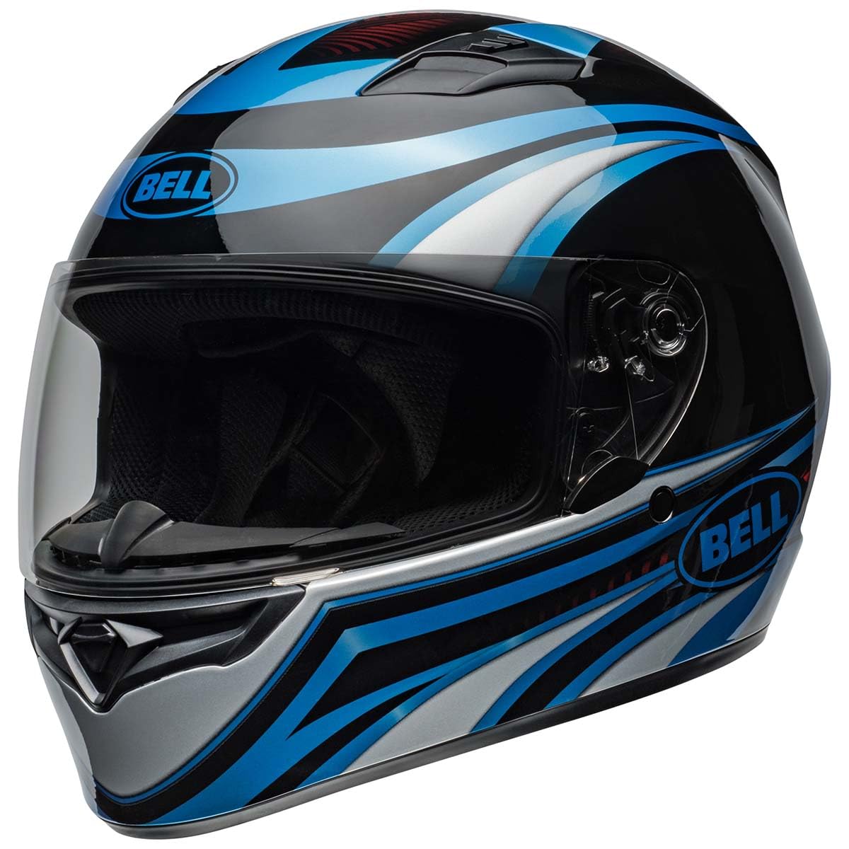 Bell Qualifier Full-Face Motorcycle Helmet (Gloss Conduit Blue/Black - Large)