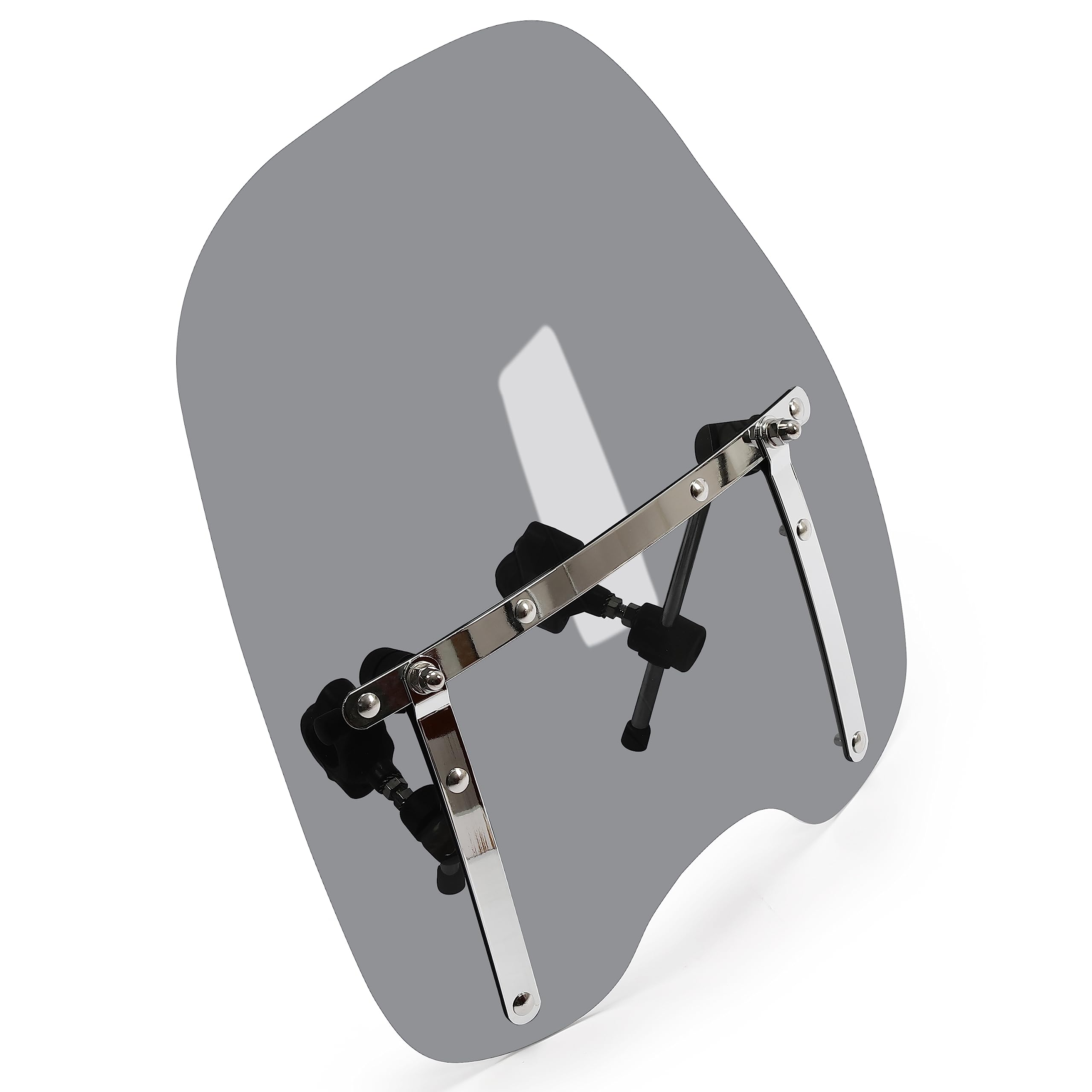 Ego Bike Smoke 18*16 Tinted Windshield Windscreen Compatible With Kawasaki Yamaha Honda Suzuki Harley Motorcycle