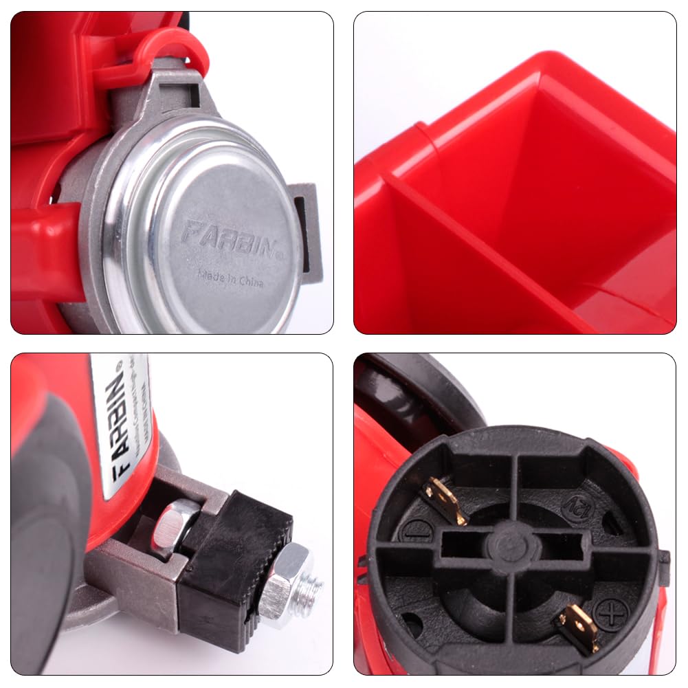 Farbin Car Horn Kit 12V 150Db Loud Air Horn With Compressor,Compact Horn With Relay Harness Button For Car Truck Jeep