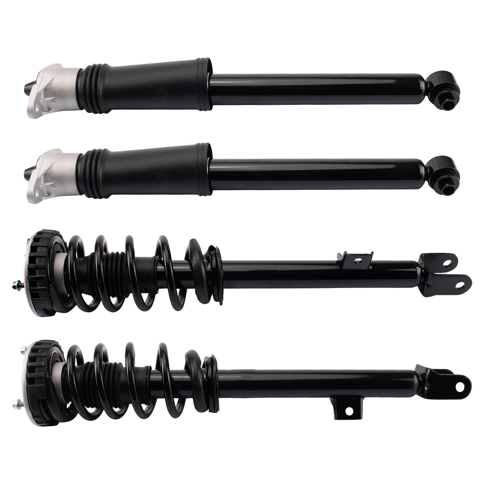 Trq Front And Rear Complete Strut Assembly & Shock Absorber Kit Complete Strut & Coil Spring Assembly Compatible With 2009-2014 