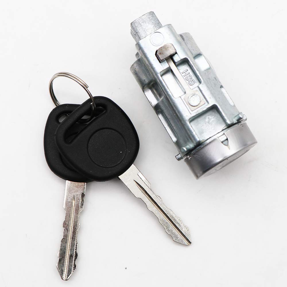 Ignition Starter Switch + Ignition Lock Cylinder w/2 Keys Fits for Chevy Malibu Impala Olds Alero Pontiac Grand Am Repalces OEM