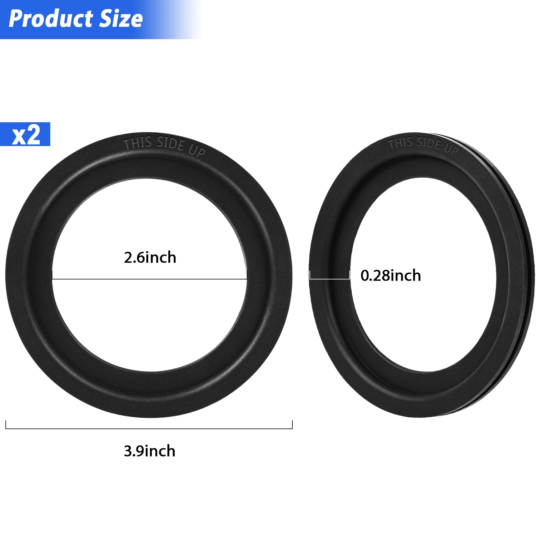 Rv Toilet Seal Kit, 385311658 Flush Ball Seal Gasket Replacement For Dometic 300/310/320 Toilet - 2 Pack
