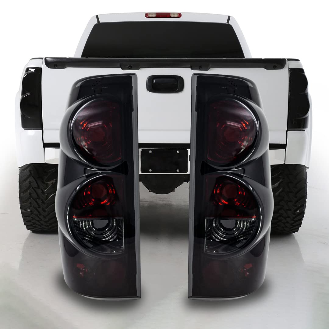 CPW Tail Lights Compatible with [1999 2000 2001 2002 2003 2004 2005 2006 Chevrolet Silverado] [2007 Classic Body] [1999-2003 GMC