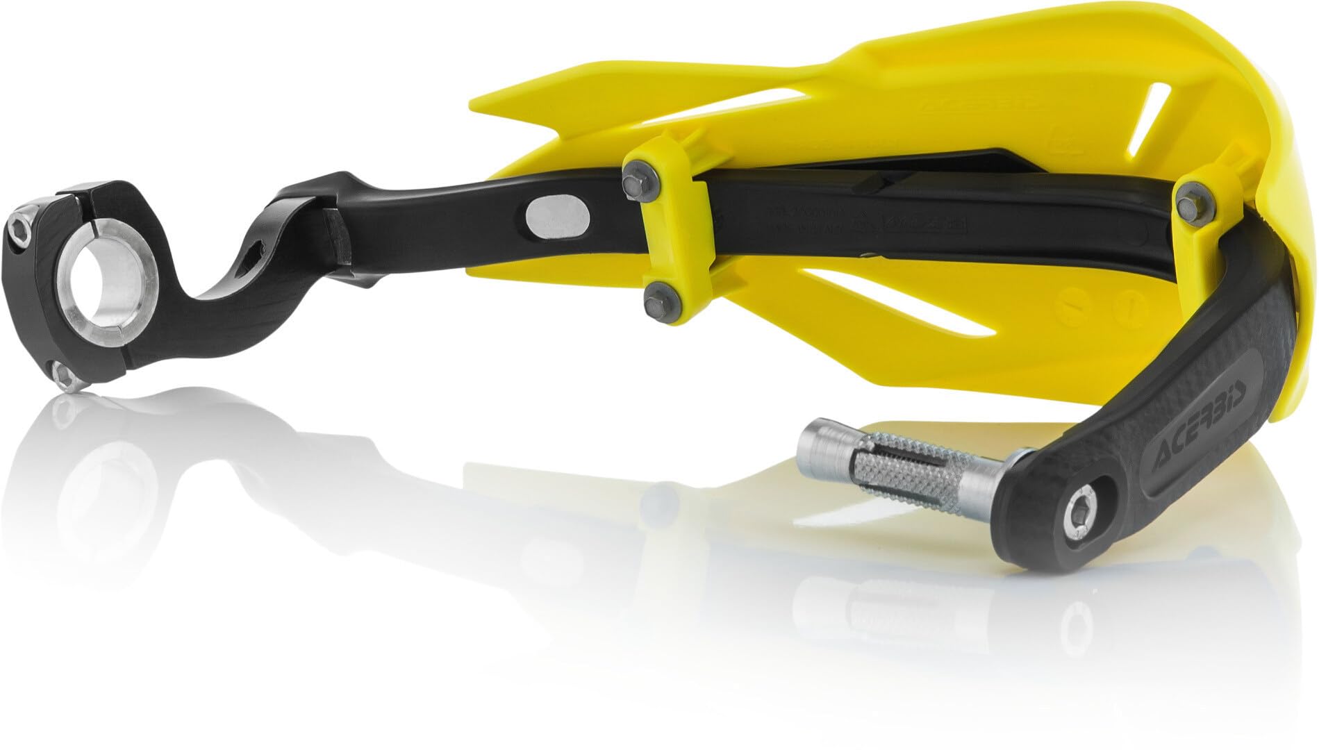 Acerbis Moto Hand Guards, Yellow//Black, Size Unifit