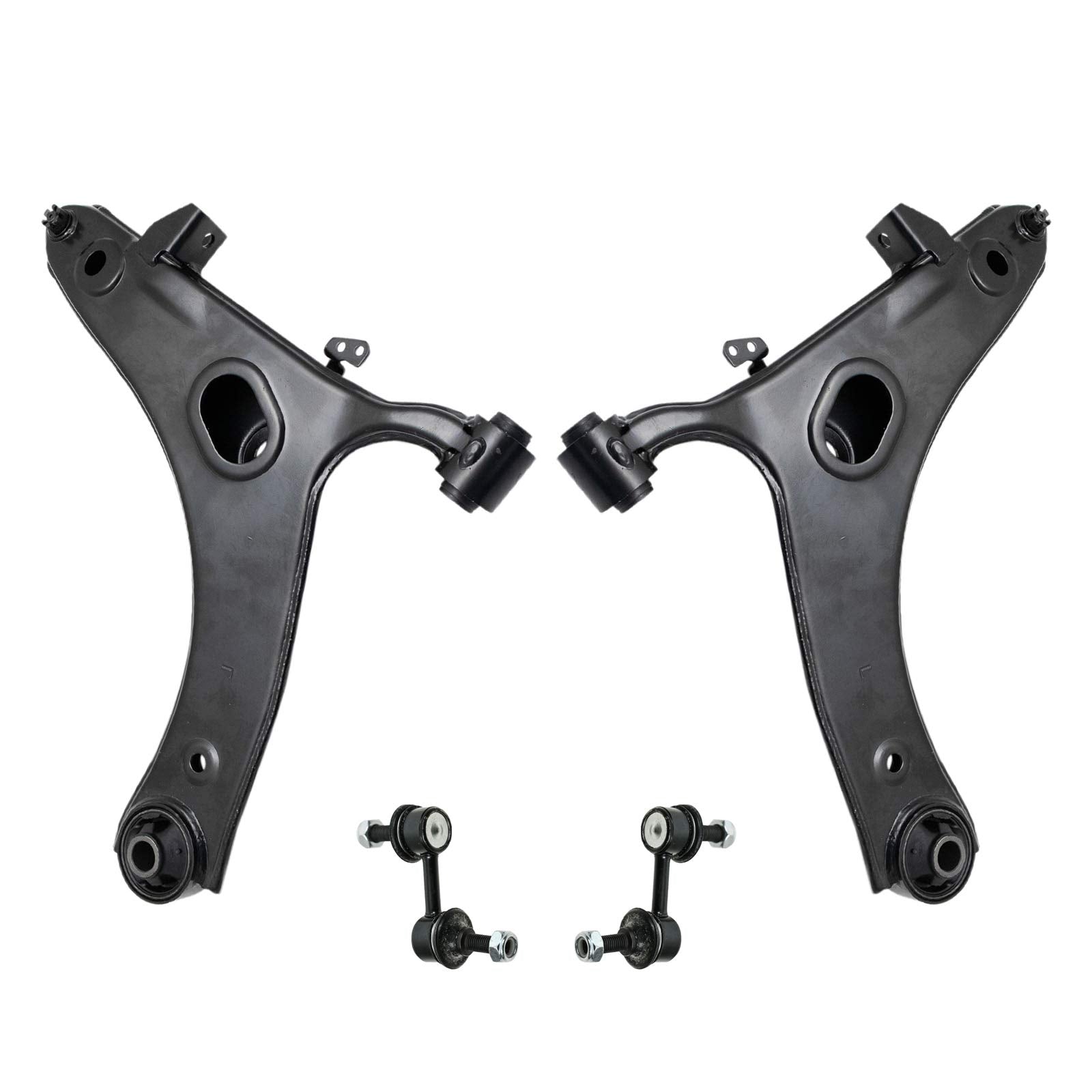 Trq Front Suspension Kit Control Arm With Ball Joint Sway Bar Stabilizer Link Compatible With 2009-2013 Subaru Forester 2011-201