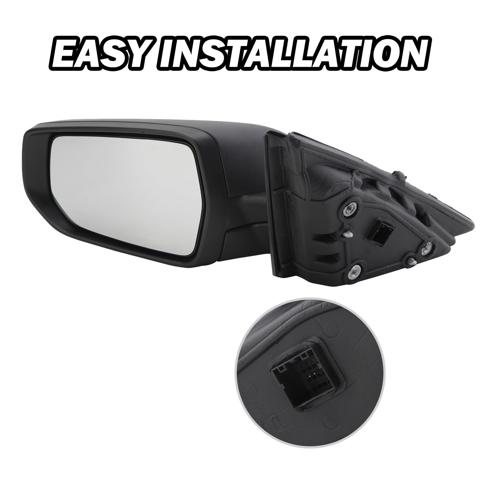 Driver Side View Mirror Compatible With Chevy Malibu 2016 2017 2018 2019 2020 2021 2022 Non Heated Without Signal Light Manual F