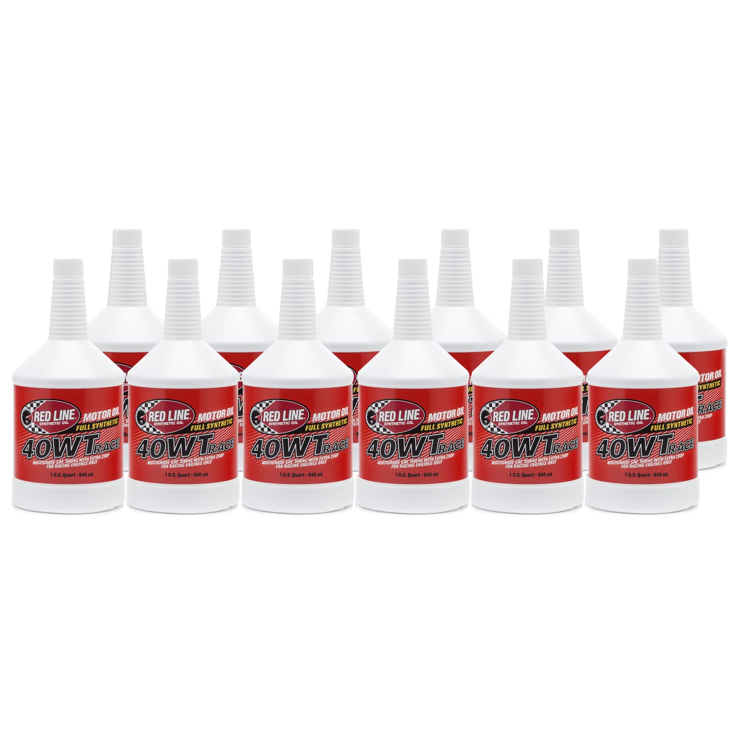 Red Line 10404 40WT Synthetic Race Motor Oil (15W40) - 1 Quart (12 Pack)