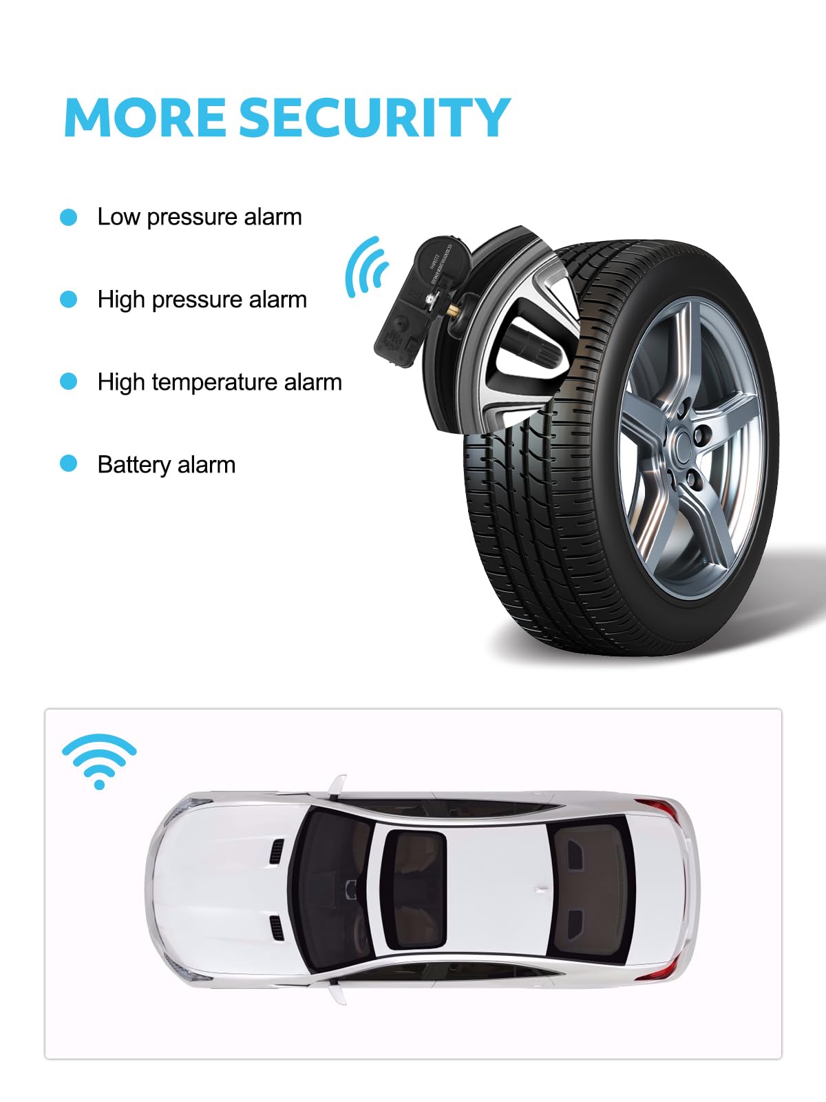 TAUTOY TPMS Sensor,GM 315Mhz Tire Pressure Monitoring Sensor Compatible for Chevy Silverado Equinox GMC Cadillac Buick Pontiac S
