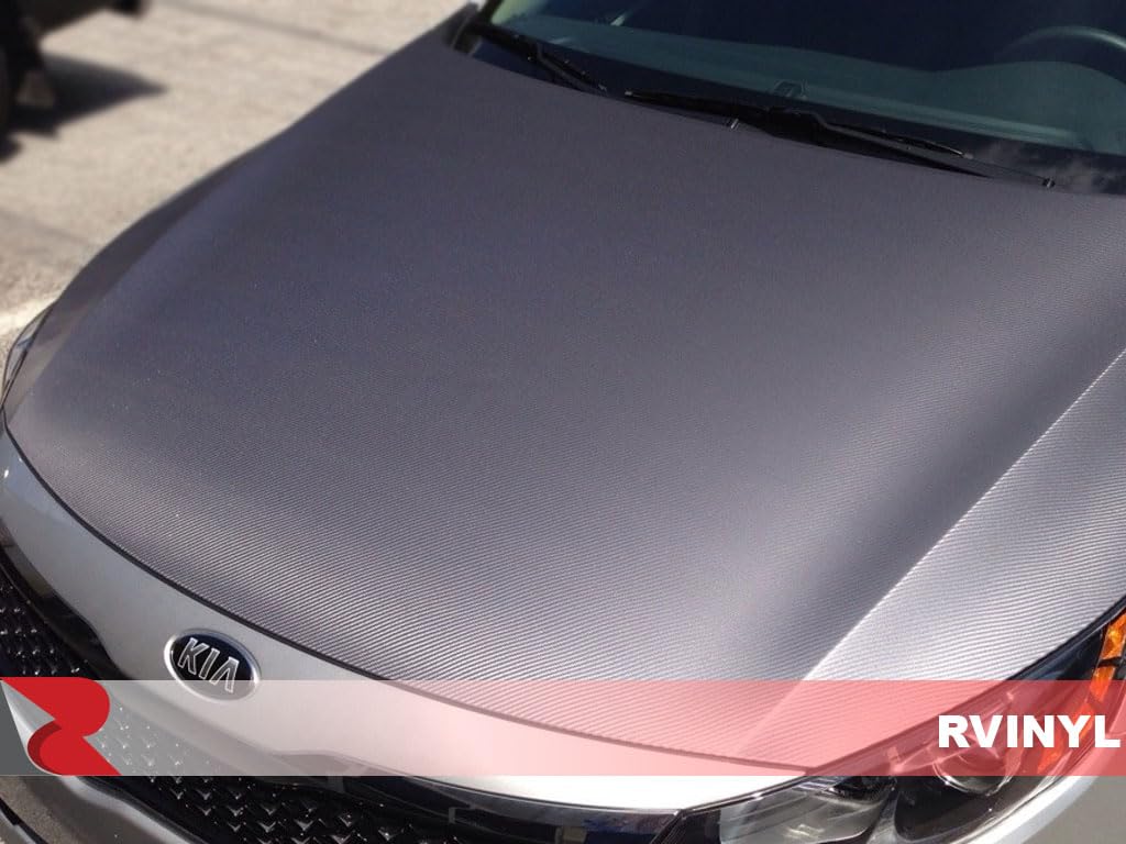 3M 2080 Series Csf201 Anthracite Carbon Fiber - 5Ft X 6 '' - Dual Cast 3D Weave Embossed Vinyl Car Wrapping Film - Vehicle Sheet