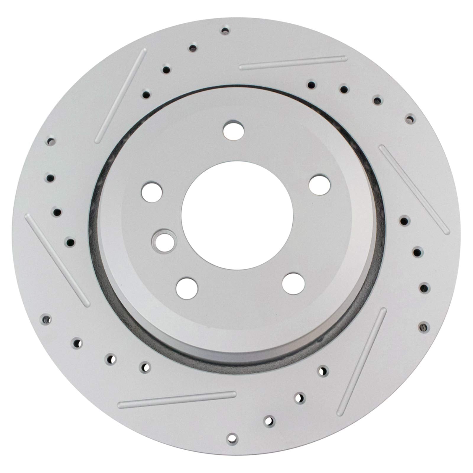 Trq Rear Performance Brake Rotors Set Premium G-Coated Compatible With 2001-2006 Bmw 330Ci 2001-2005 330I 330Xi