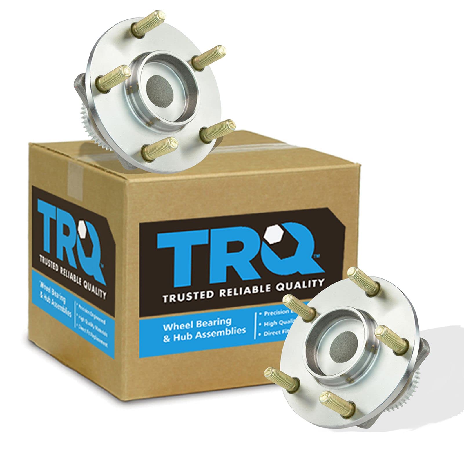 Trq Rear Wheel Hub Bearings Assembly Set Compatible With 2005-2012 Mitsubishi Eclipse 2004-2012 Galant