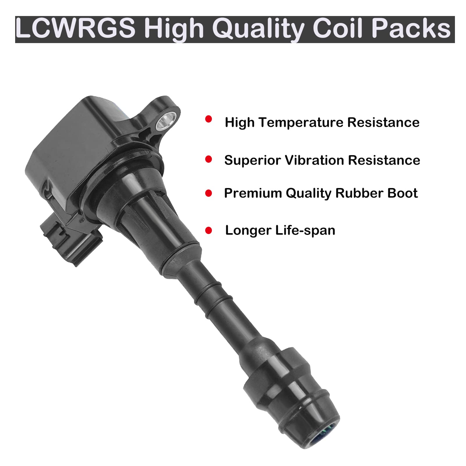 Ignition Coil Packs For 2002 2003 2004 2005 2006 2007 2008 2009 Nissan Maxima Murano Altima Xterra Quest Frontier Pathfinder Inf