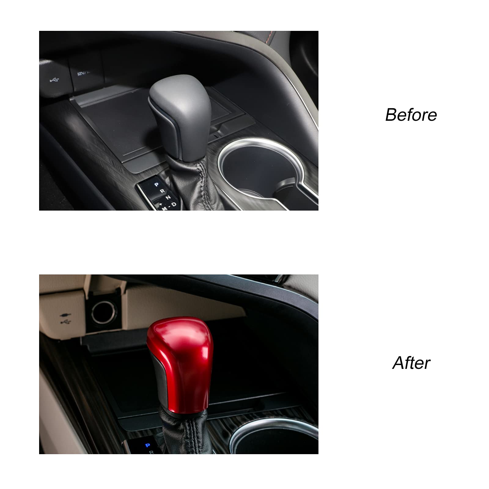 CKE Compatible with Toyota Camry 2025 2024 2023 2022 2021 2020 2019 2018 for Corolla 2019-2025 Accessories Car Gear Shift Knob C