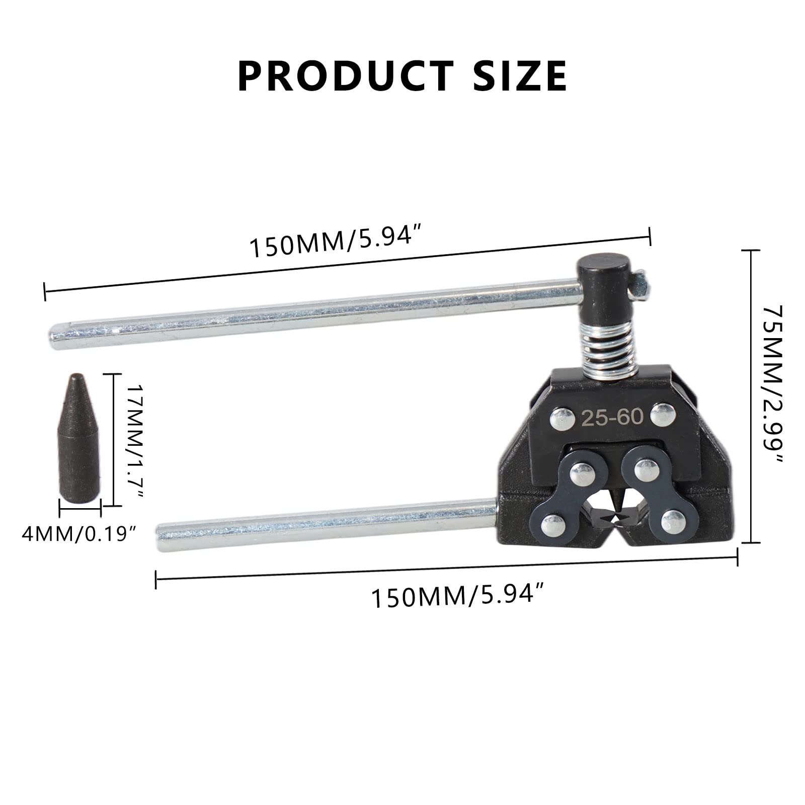 Donpida Roller Chain Breaker Holder Puller Cutter Tool Repair Removal Disassembly Kit For Motorcycle Bicycle Go Kart Atv Chains