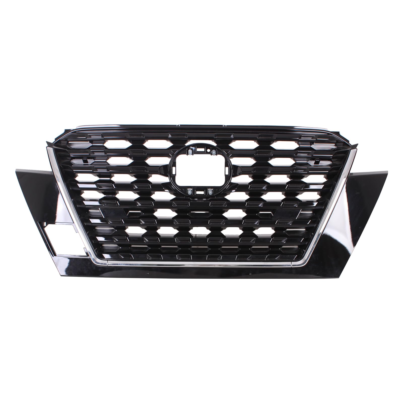 TYG (CAPA QUALITY) Front Grille Compatible with 2021-2023 Nissan KICKS S/SV with Chrome Molding, ABS OEM Replacement Bumper Gril