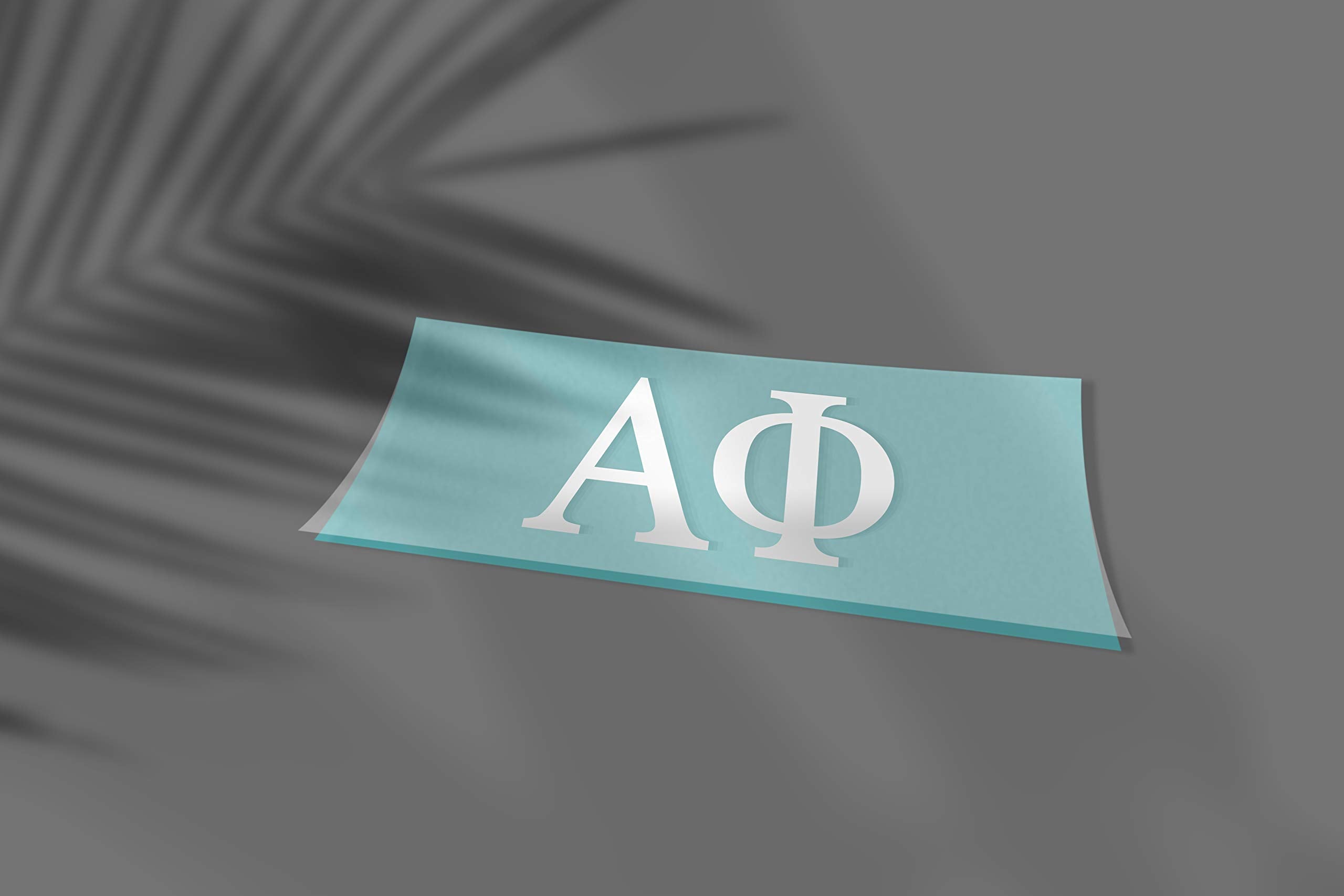 Pro-Graphx Alpha Phi Greek Sorority Sticker Decal, 2.5 Inches Tall, White