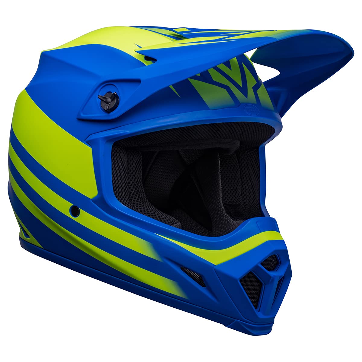Bell Mx-9 Mips Dirt Helmet (Disrupt Matte Classic Blue/Hi-Viz - Medium)