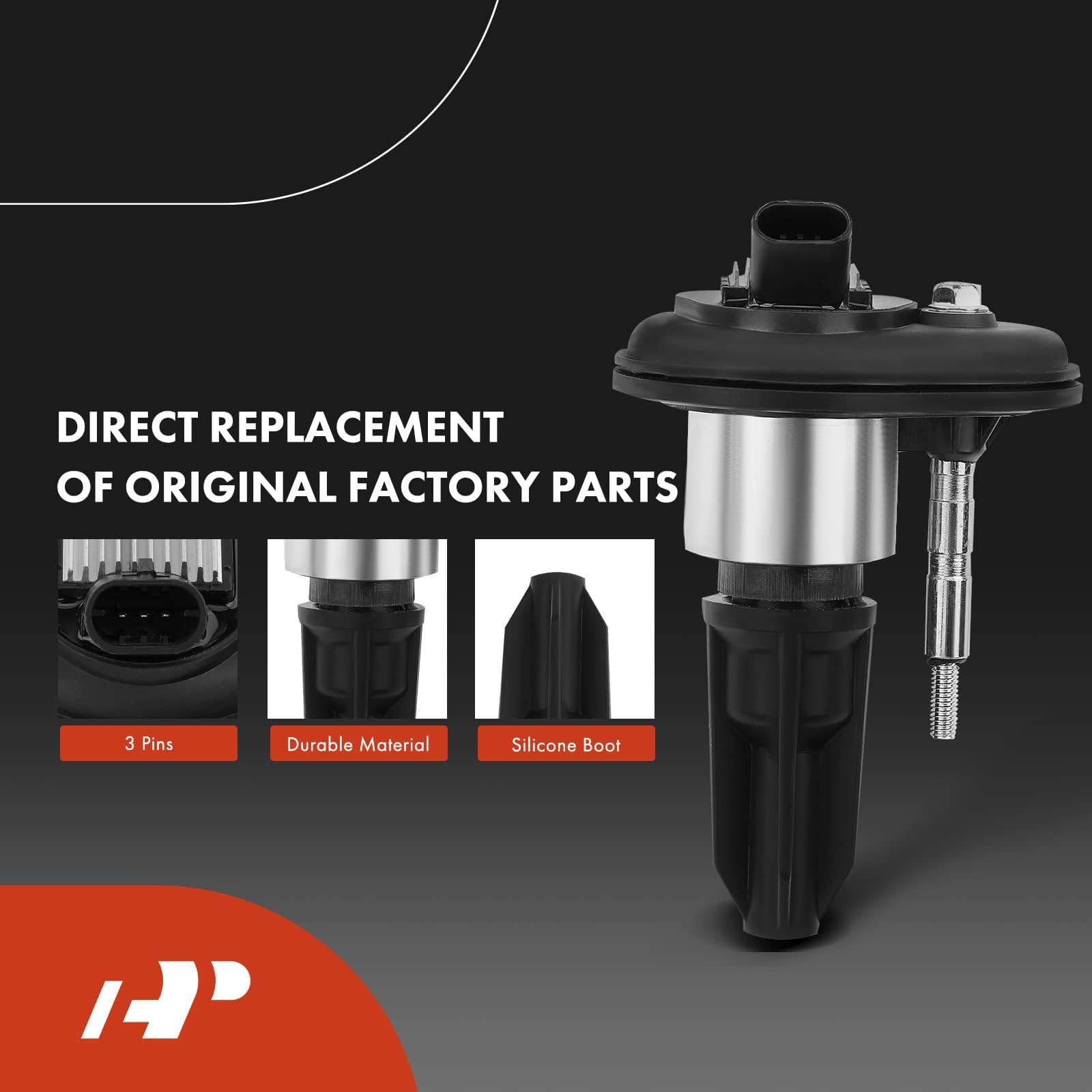 A-Premium Set Of 6 Ignition Coil Pack And Iridium Spark Plugs Compatible With Chevy Trailblazer Colorado Gmc Canyon Envoy Xl Xuv