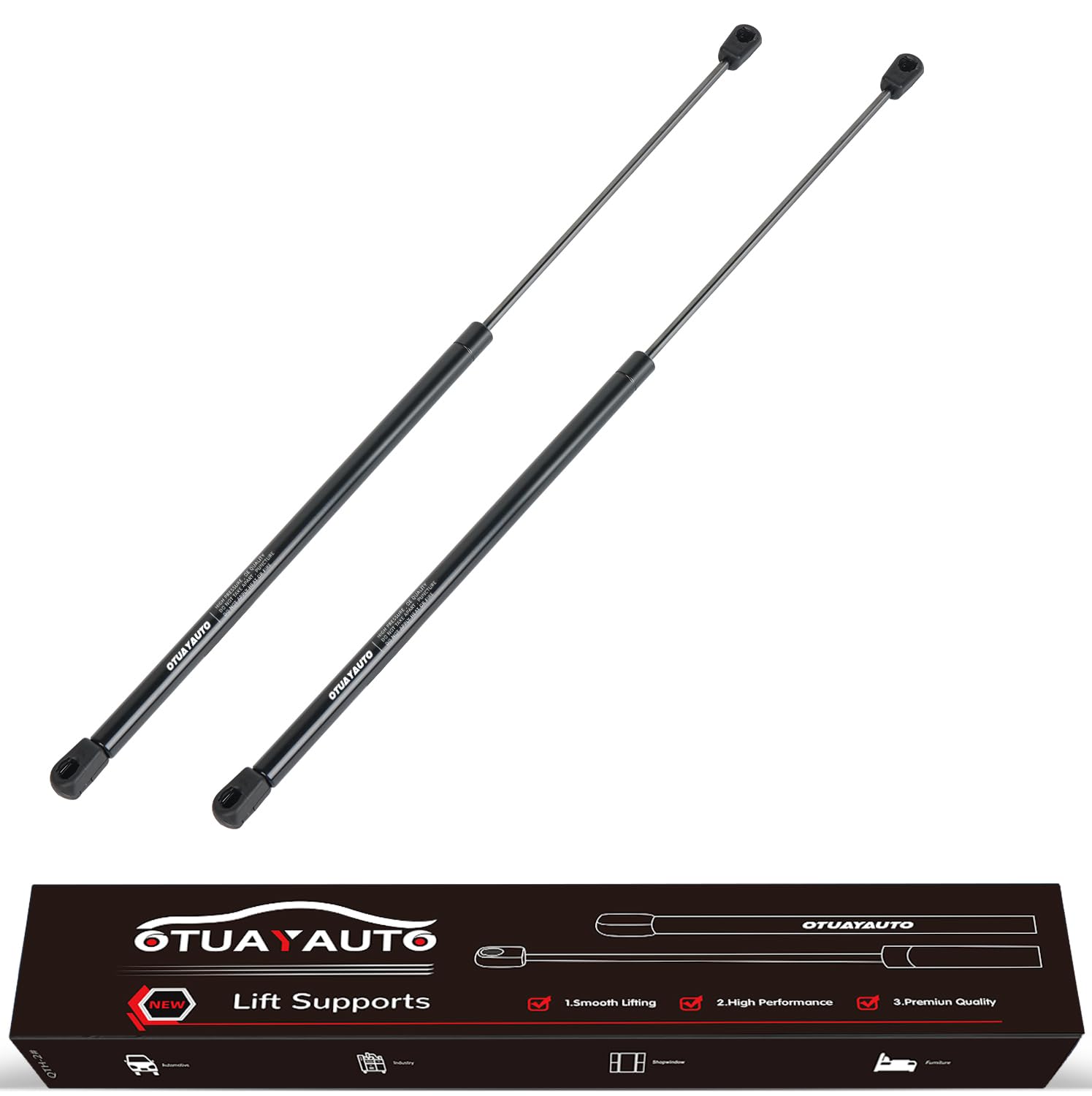 Otuayauto Rear Window Lift Supports - Replacement For Jeep Wrangler 2007-2010 Rear Glass Struts - Oem # 6602 Sg214054 (Set Of 2)
