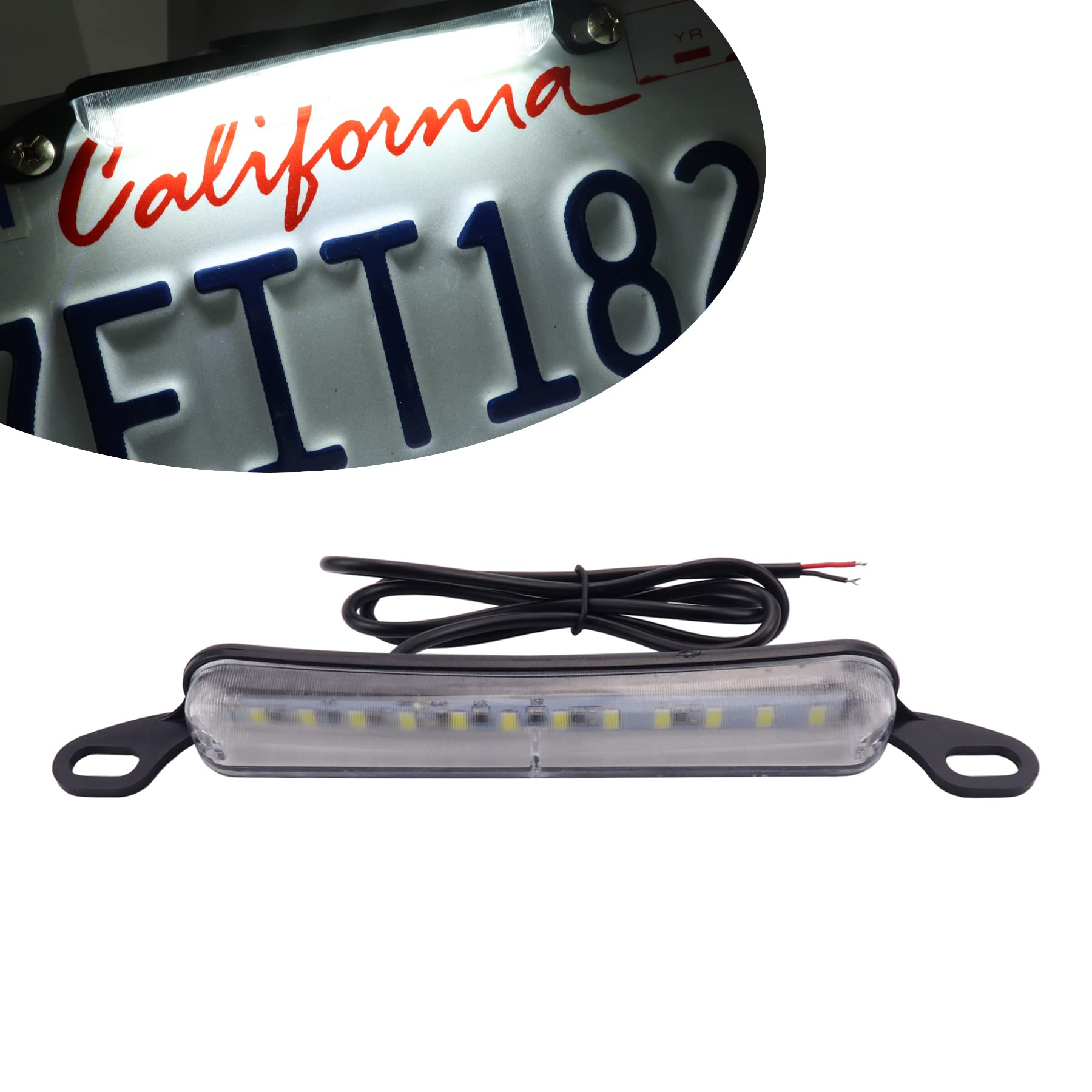 Livtee License Plate Light, Extremely Bright Led License Plate Lights Assembly For Trailer Utv Atv Truck Rv Boat, Xenon White(60