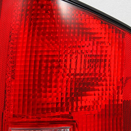 Akkon - For Chevy S10 Pickup S-15 Somona Izusu Hombre Red Clear Tail Lights Brake Lamps Replacement Left + Right