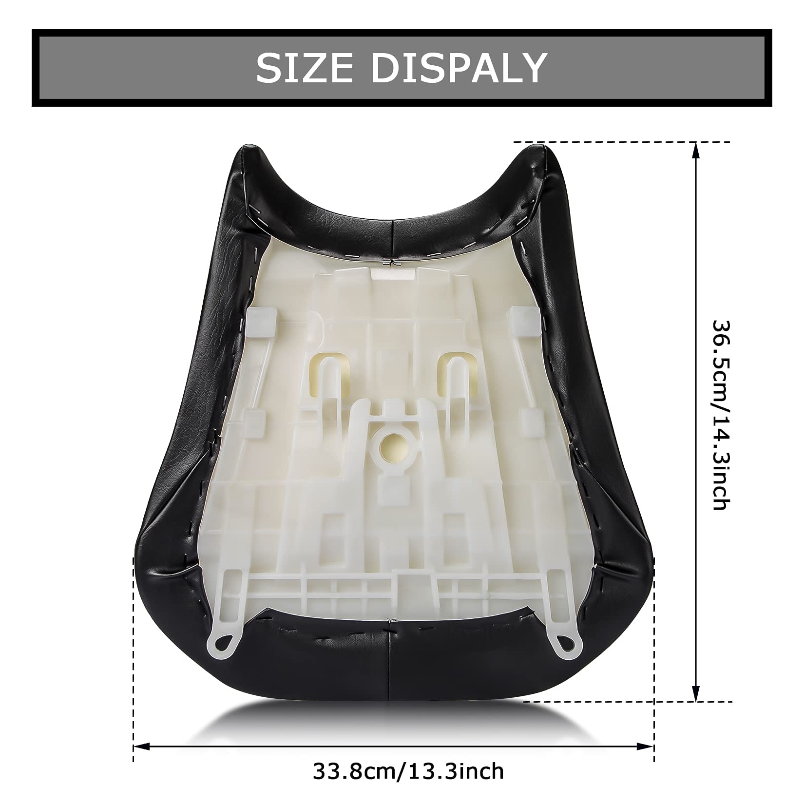 PSLER Front Rider Driver Seat Pillion Cushion for CBR600RR 2005-2006 (Black)