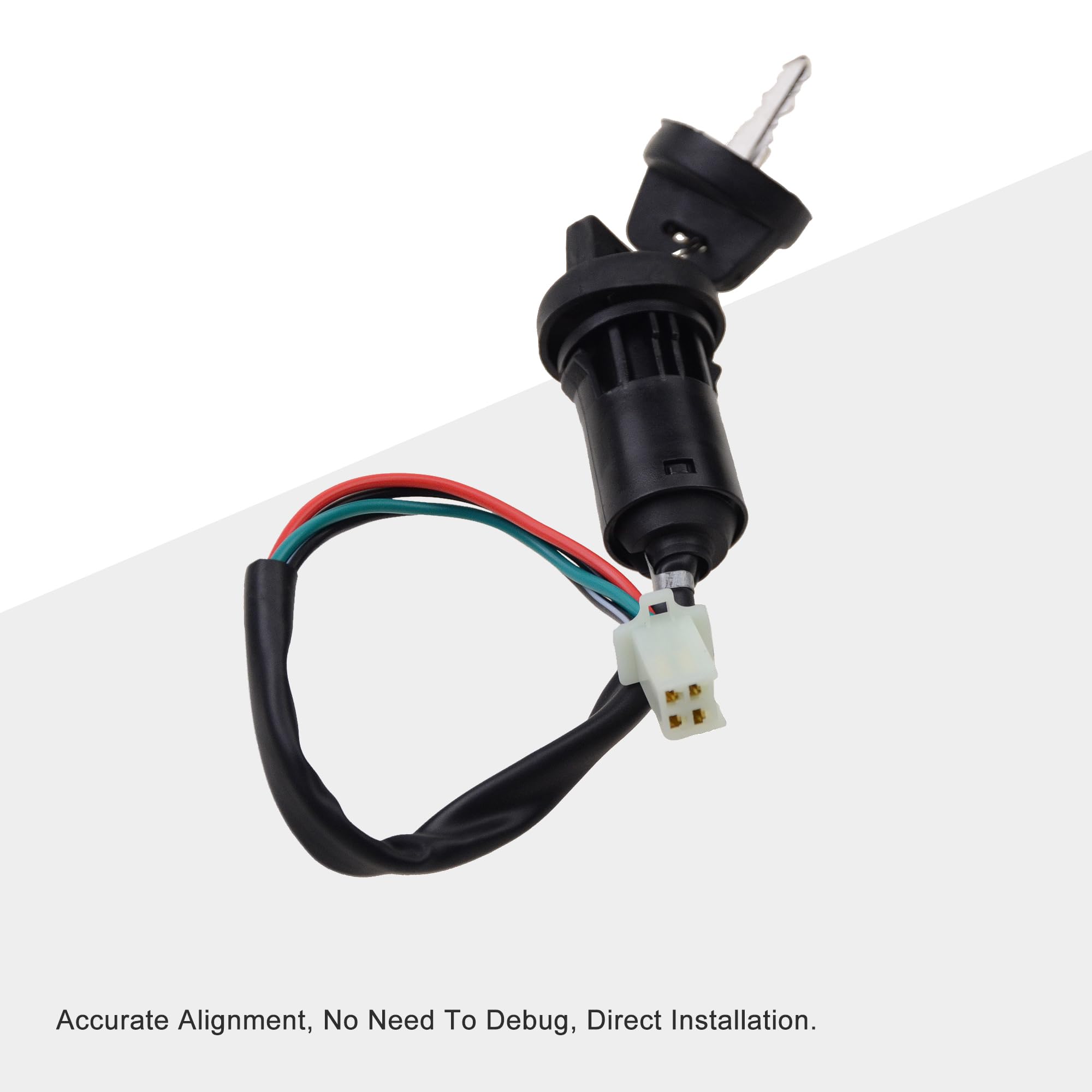 Goofit 4 Wires Ignition Switch Key Set With Cap Replacement For 50Cc 70Cc 90Cc 110Cc 125Cc 150Cc 200Cc 250Cc Taotao Sunl Atv Dir
