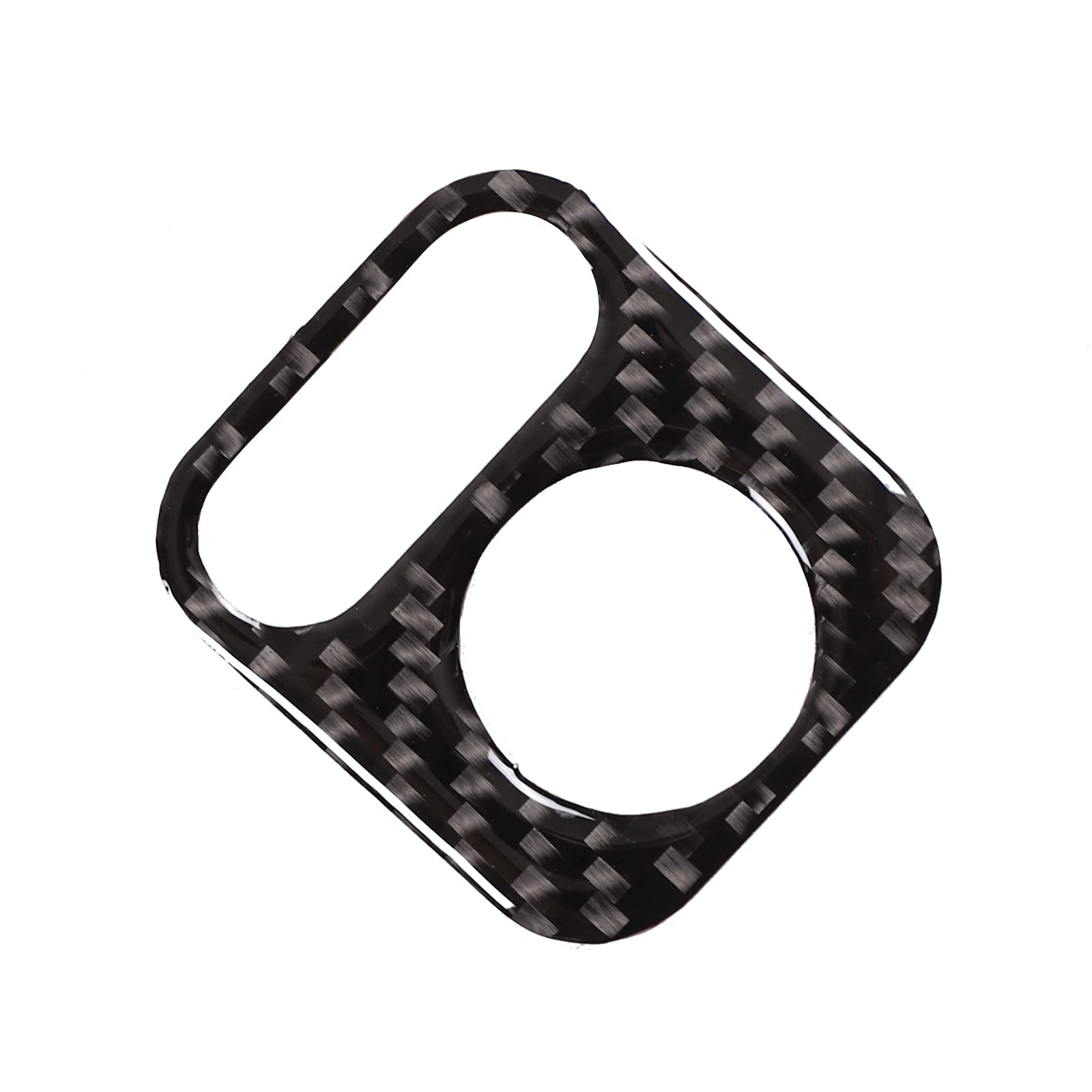 Car Door Rearview Mirror Adjustment Button Frame Sticker For Honda Pilot 2016-2022/Ridgeline 2017-2023/Passport 2019-2023, Rearview Mirror Adjustment Switch Panel Trim Cover, Carbon Fiber, Black