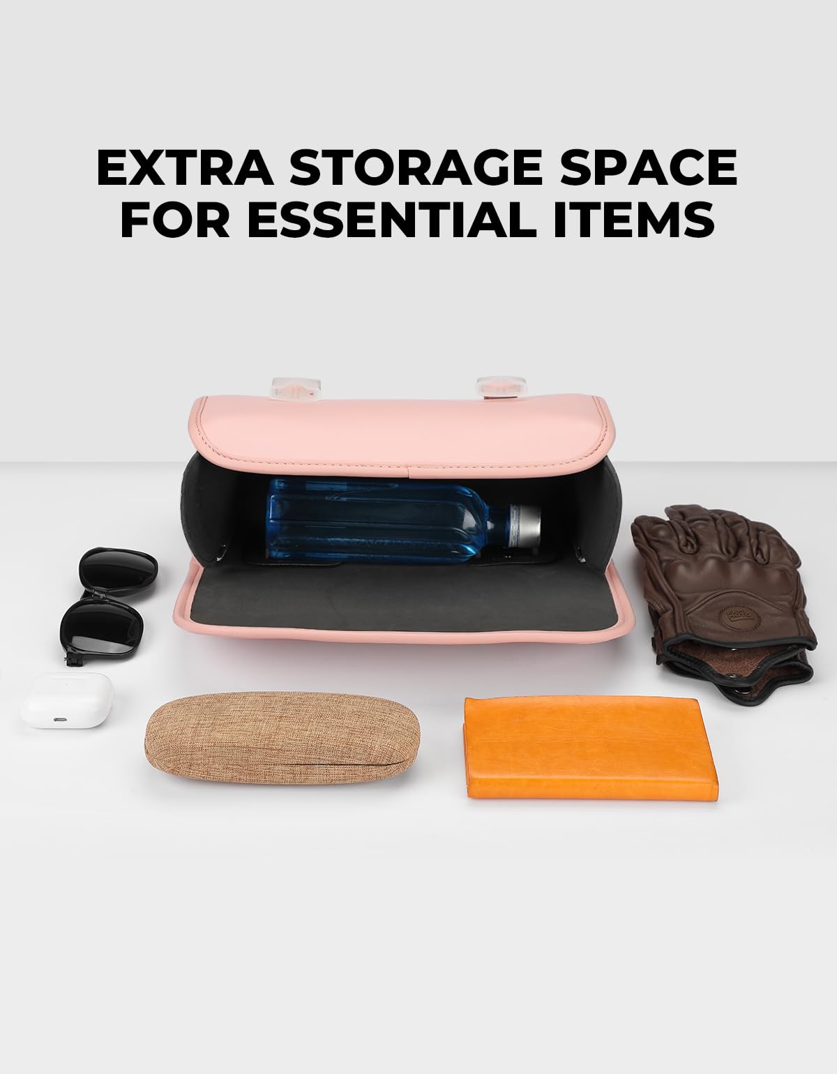 Kemimoto Motorcycle Fork Tool Bag Bike Handlebar Bag Universal Compatible With Motorcycle Front Forks Handlebar Sissy Bar Girls