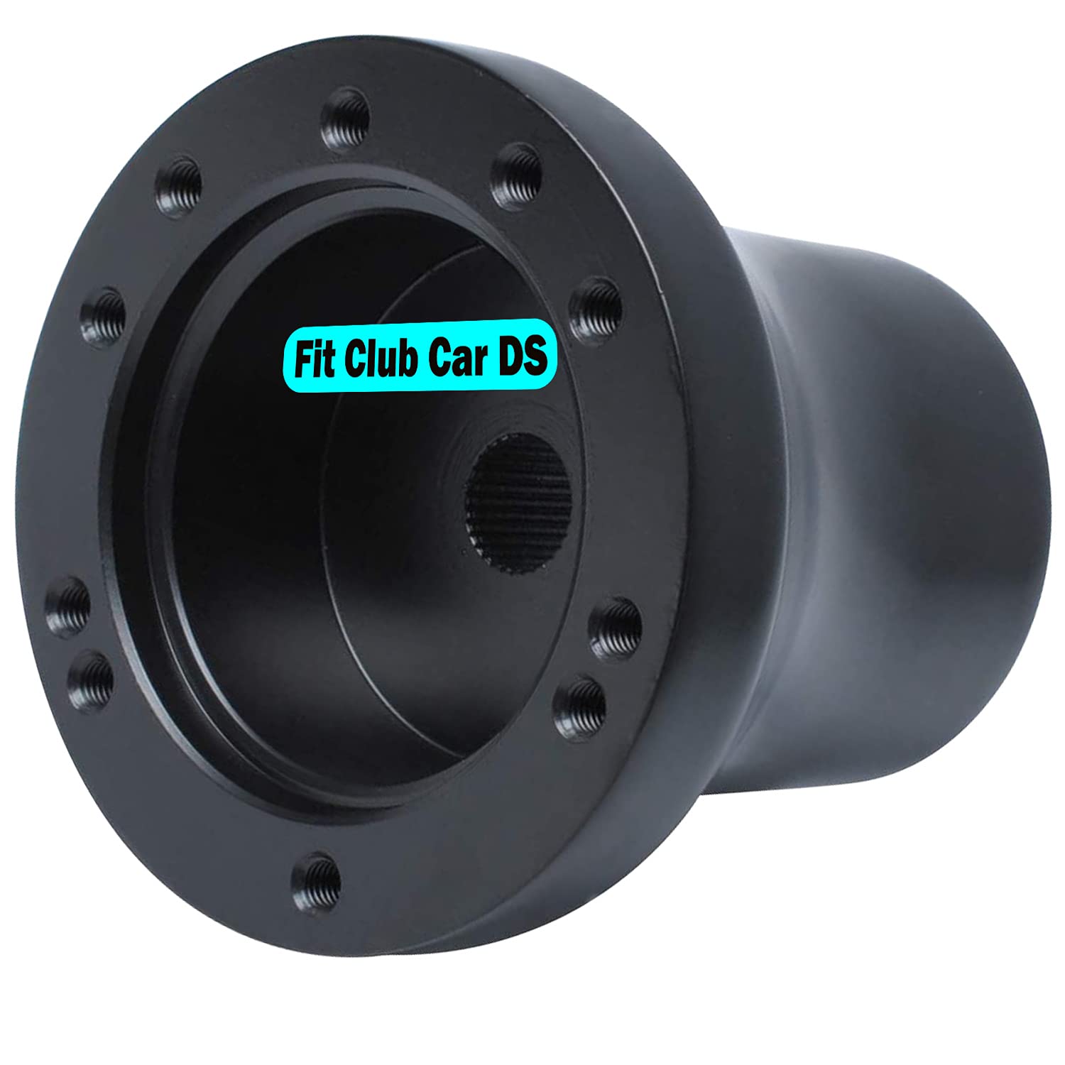 Leapgo Club Car Ds Golf Cart Steering Wheel Adapter Golf Steering Wheel Adapter For Club Car Ds Golf Cart Mounting Adapter(Black