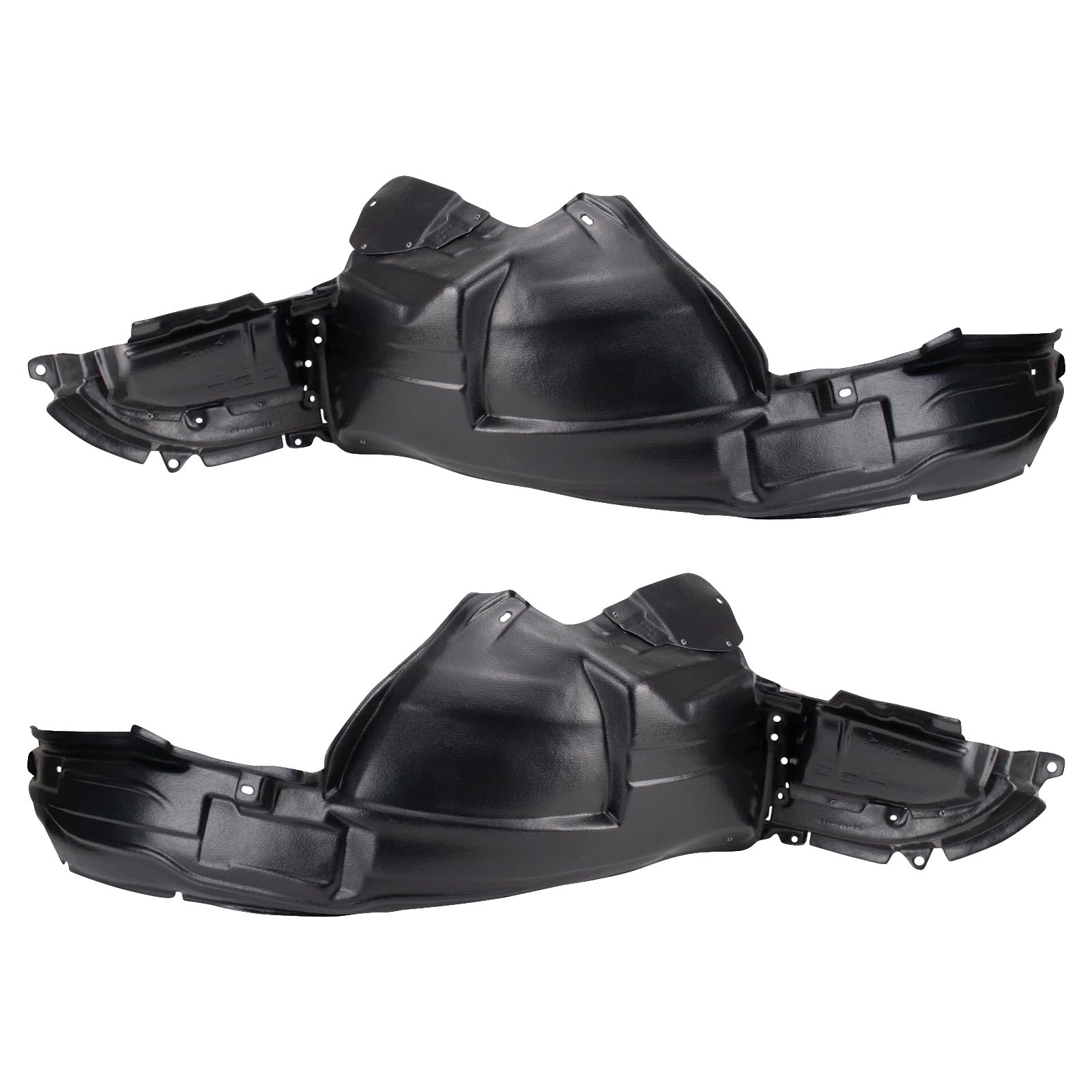 Trq Inner Fender Liner Set Compatible With 2007-2008 Subaru Forester Su1248113 Su1249113