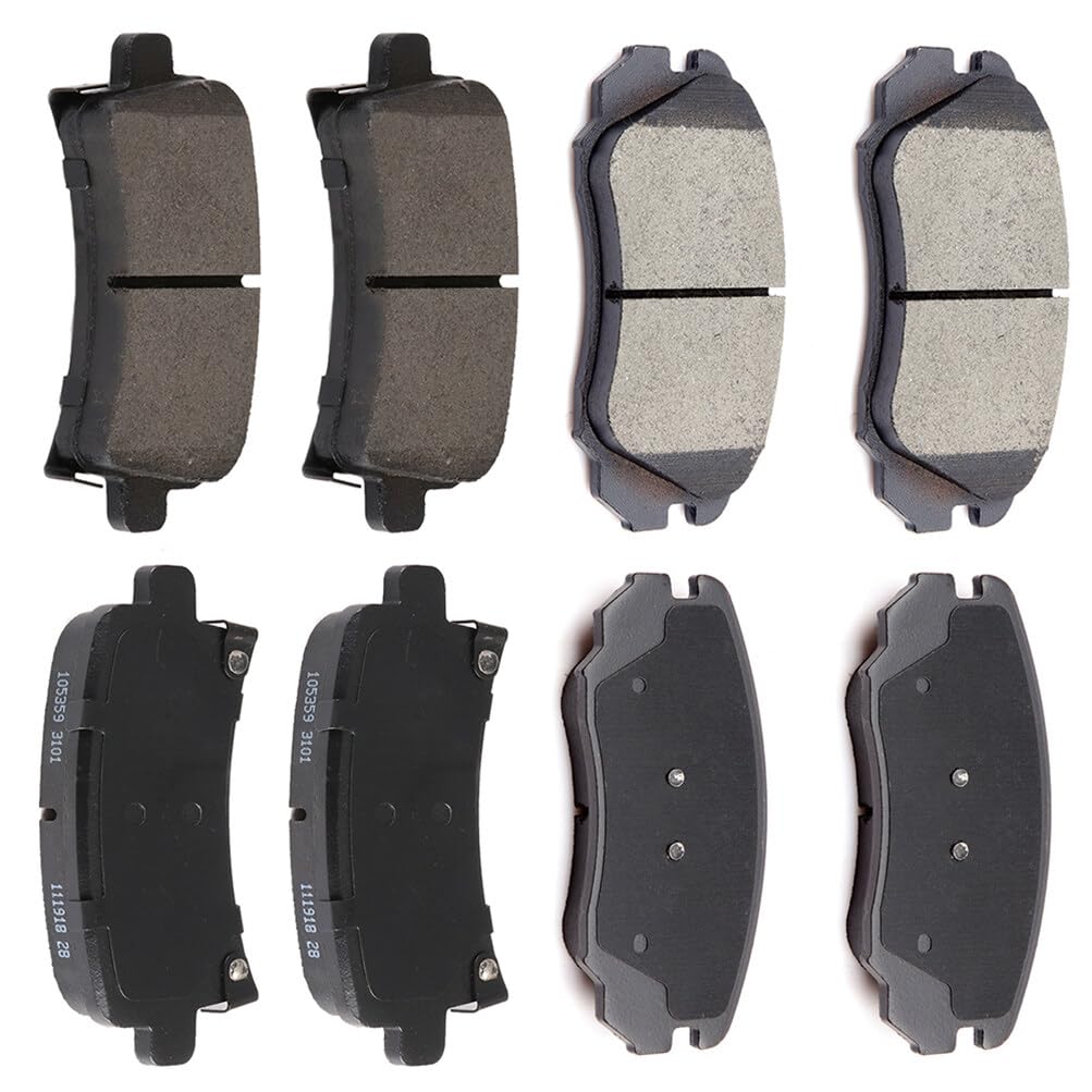 Automuto 8Pcs Front & Rear Disc Brake Pads Set D1430 D1421 For Buick Allure Lacrosse Regal For Chevrolet Malibu For Saab 44079