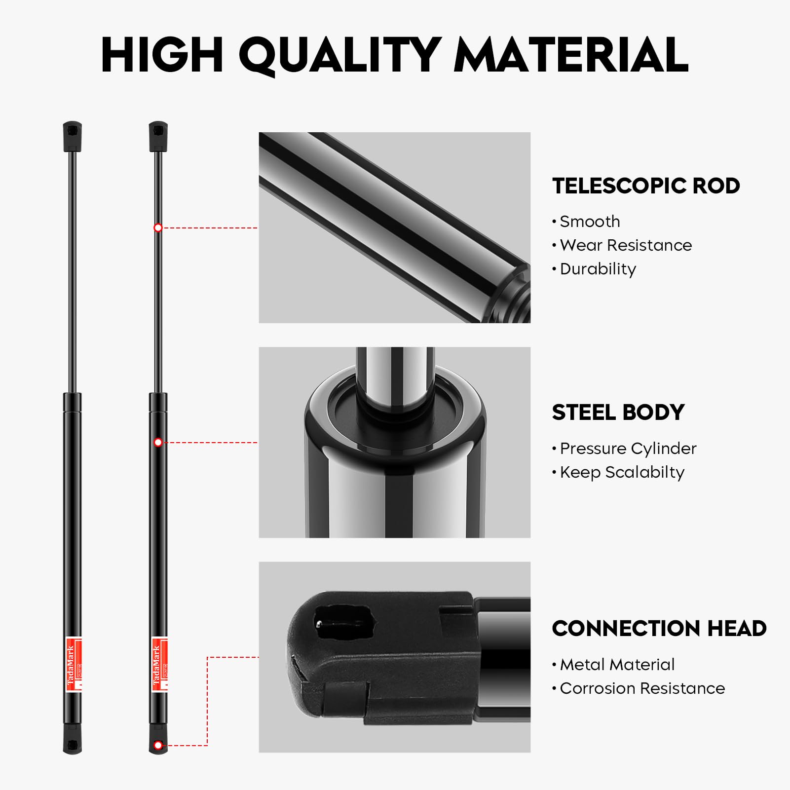 2 Pcs Rear Window Glass Lift Supports For 2002-09 Gmc Envoy(Excluding Xl Ext Lt) 2004-09 Isuzu Ascender,2005-09 Saab 9-7X,2004-0
